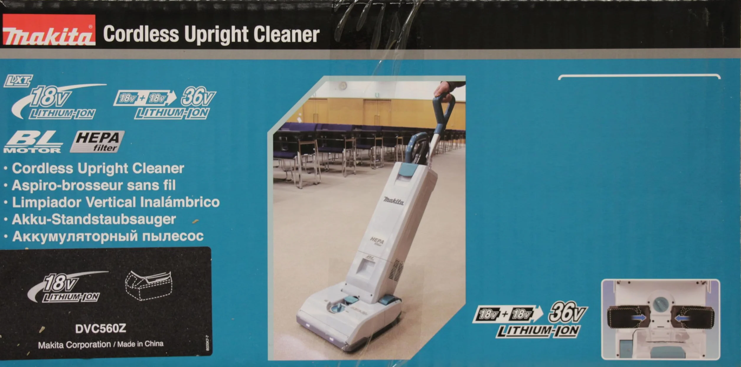 Makita Odkurzacz bezszczotkowy DVC560Z, 36 V