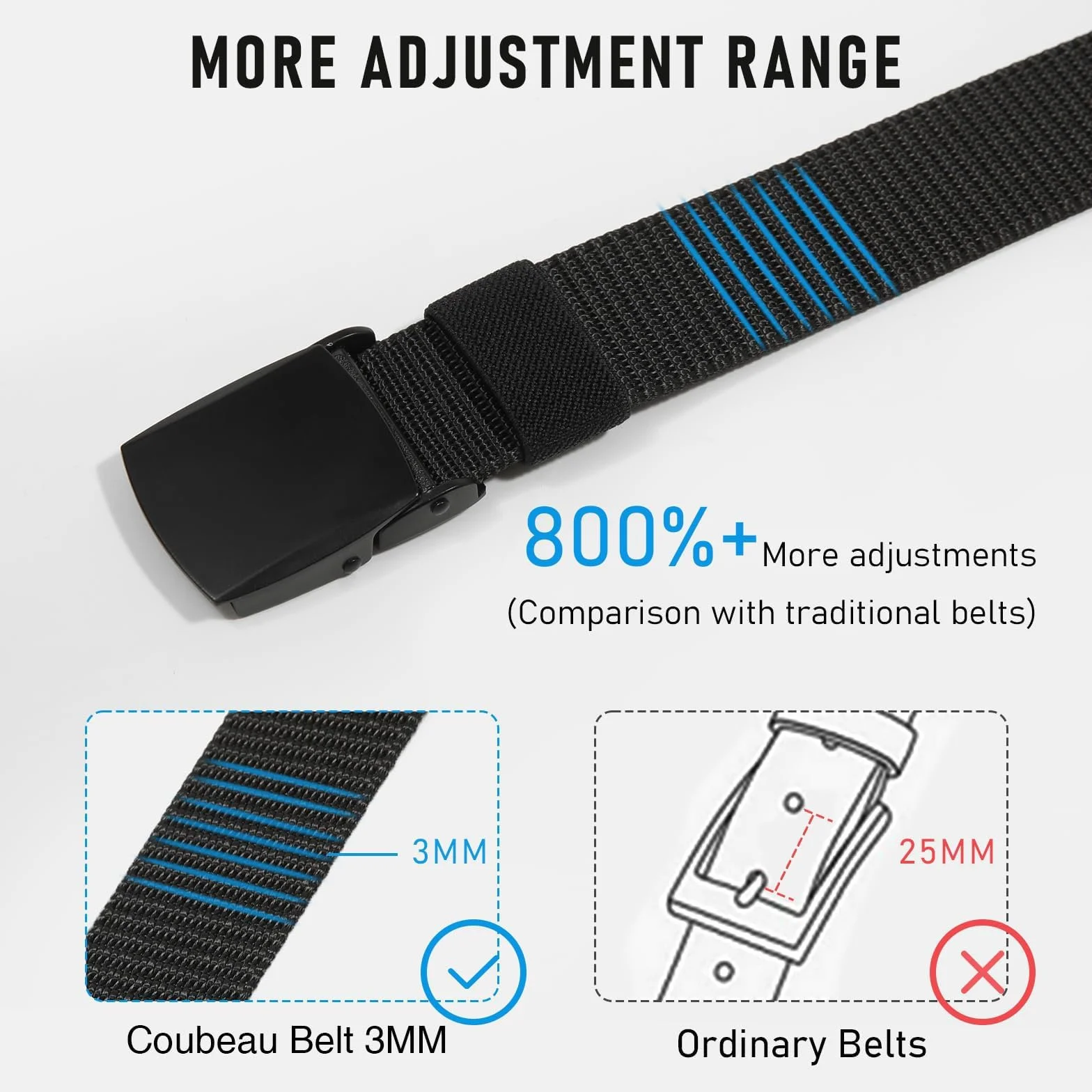 Pasek dziecięcy - Nylon Boys Baseball Belt Kids Golf Belt z metalową klamrą do spodni