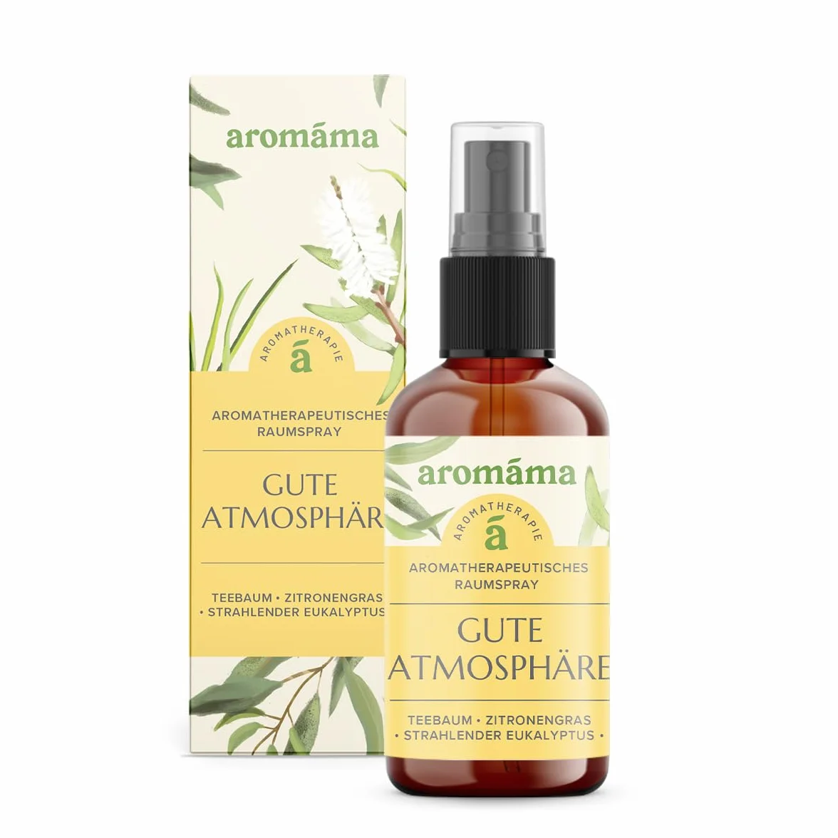 aromáma Good Atmosphere Aromaterapy Room Spray naturalny spray do pomieszczeń z drzewem herbacianym eukaliptusem i trawą cytrynową