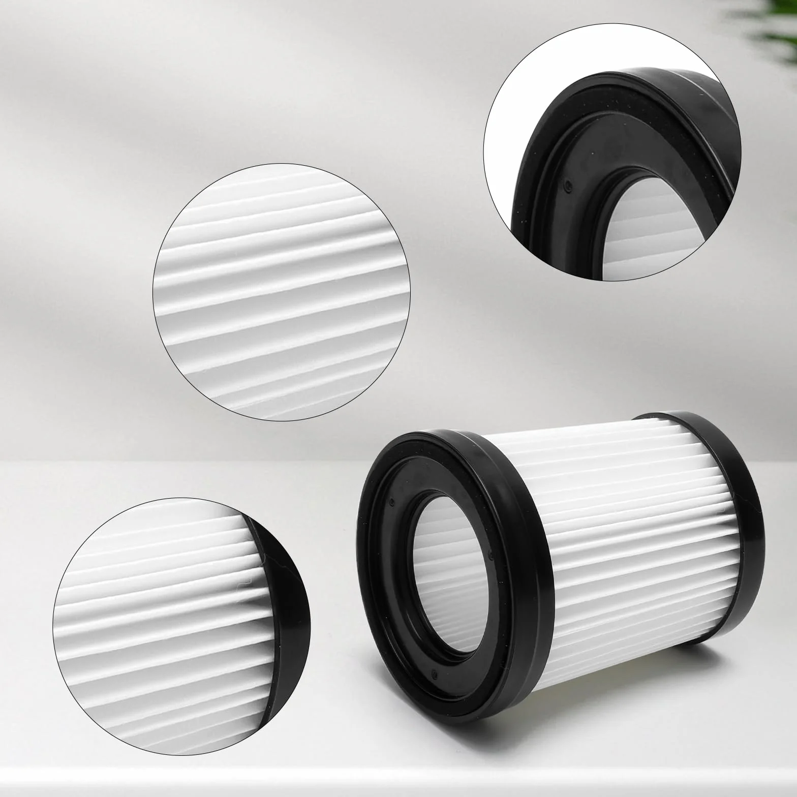 Zestaw 4 filtrów z 1 szczotką do czyszczenia odkurzacza Lubluelu 202, filtr zamienny Fabuletta FSV001 FSV101, filtr HEPA kompatybilny z Oraimo OSV-102, Girnoor G160 G165 Afoddon A300