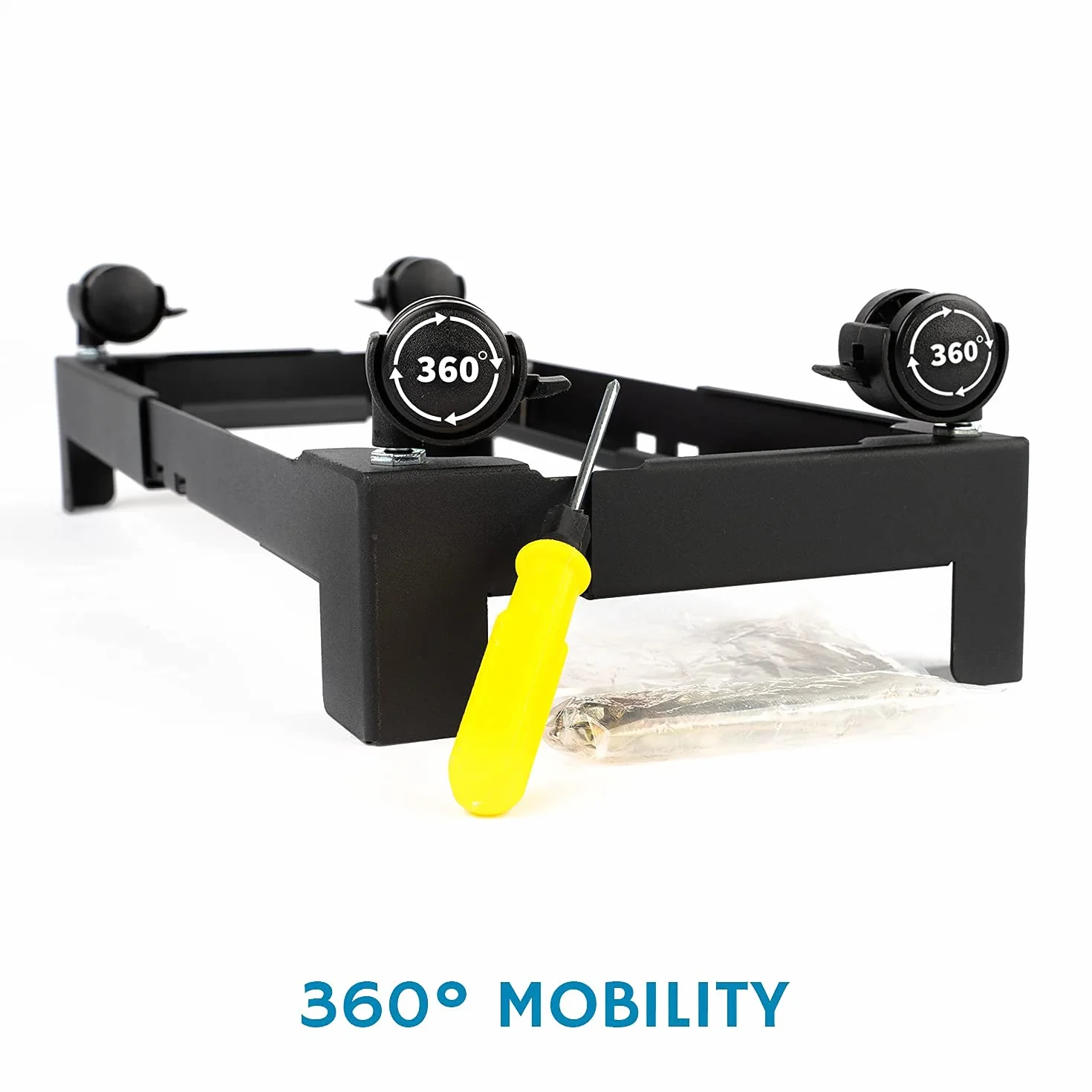 Tower Gaming stojak na komputer stali czarny 360° 65 kg