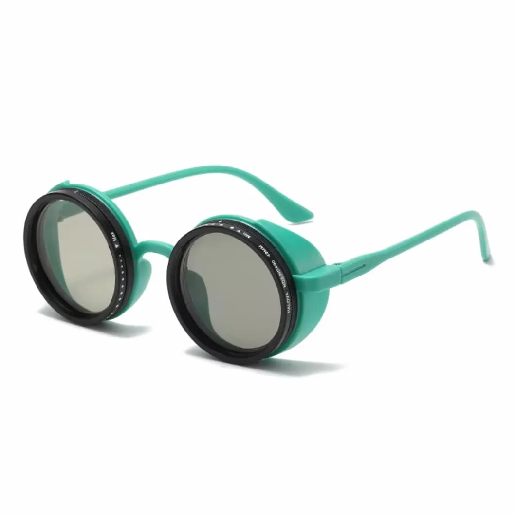 Okulary przeciwsłoneczne z polaryzacją UV400 Retro okrągłe Punk Outdoor Sports