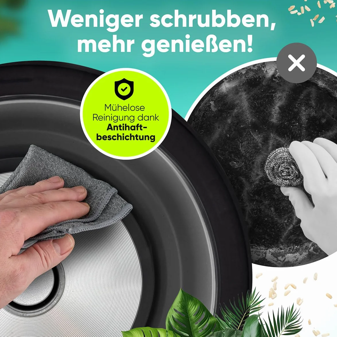 ProfiCook® szybkowar do ryżu 3 kg | szybkie przygotowanie bez przypalania | funkcja utrzymania ciepła | w zestawie kubek z miarką i łyżką do ryżu | Rice Cooker z nieprzywierającą powłoką | szybkowar