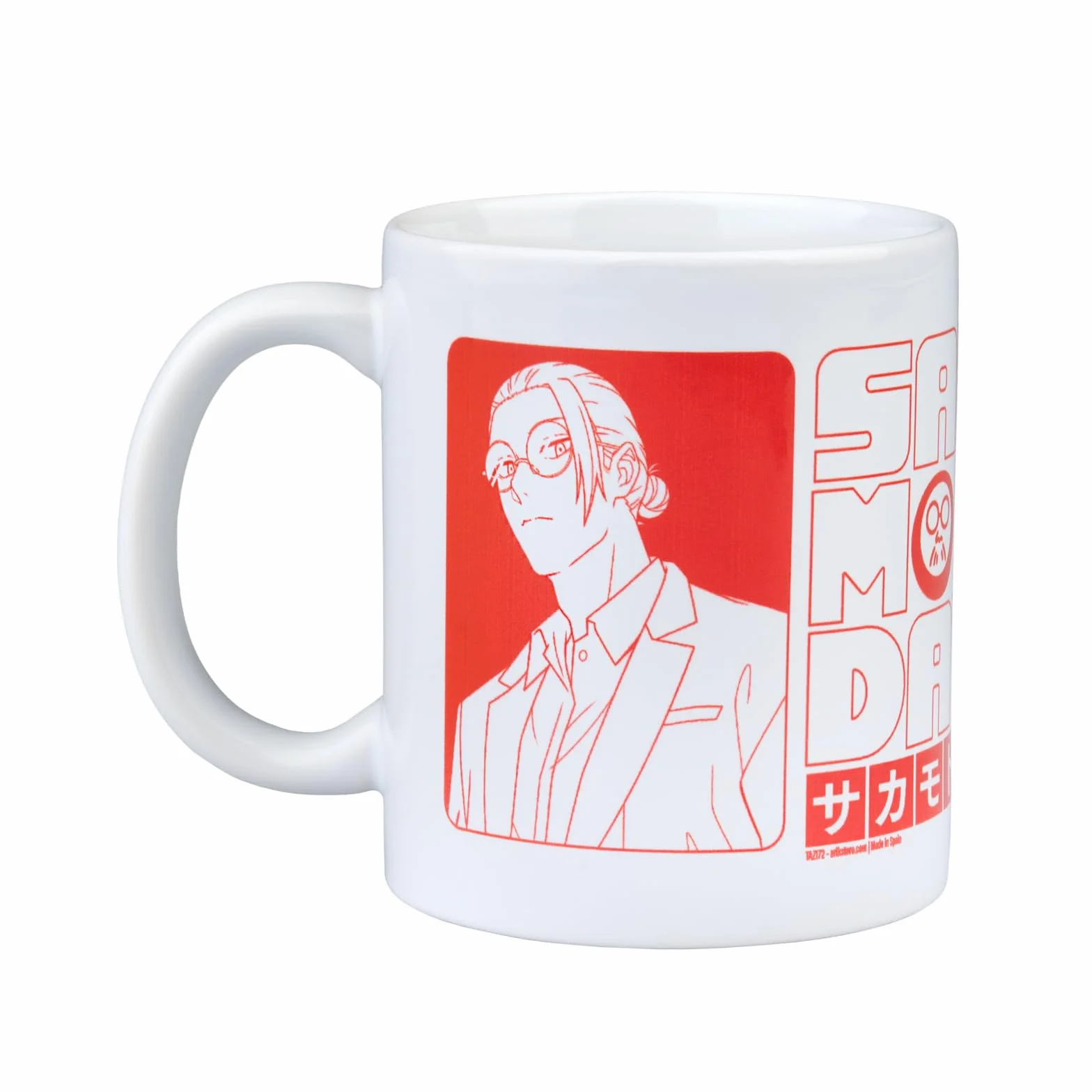 Grupo Erik Ceramic Mug Sakamoto Days Manga | 11.8 oz - 350 ml Coffee Mug Tea, Cool Mugs and Cups | Anime Gifts Under 10 Pounds, Gifts For Friends