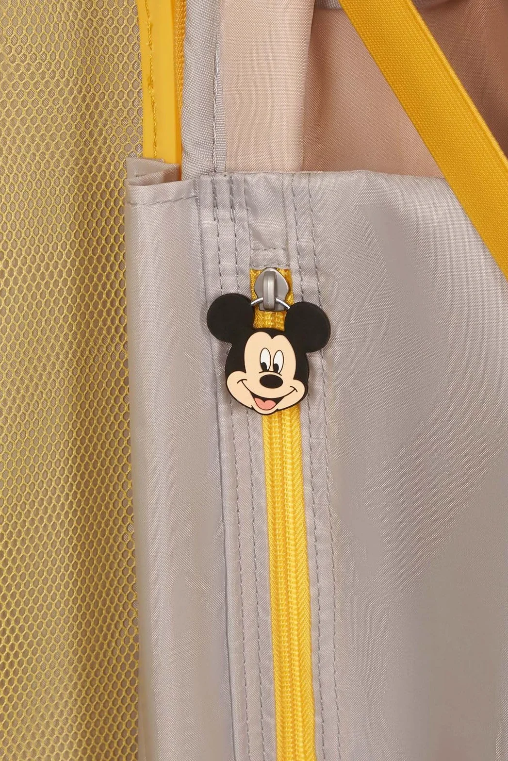 American Tourister Mickey Magic - walizka podreczna 55 x 40 x 20/23 cm - wózek kabinowy z twarda skorupa dla Ryanair, easyJet & Most Airlines, 37/44 L, Zólty (Mickey Flower Yellow)
