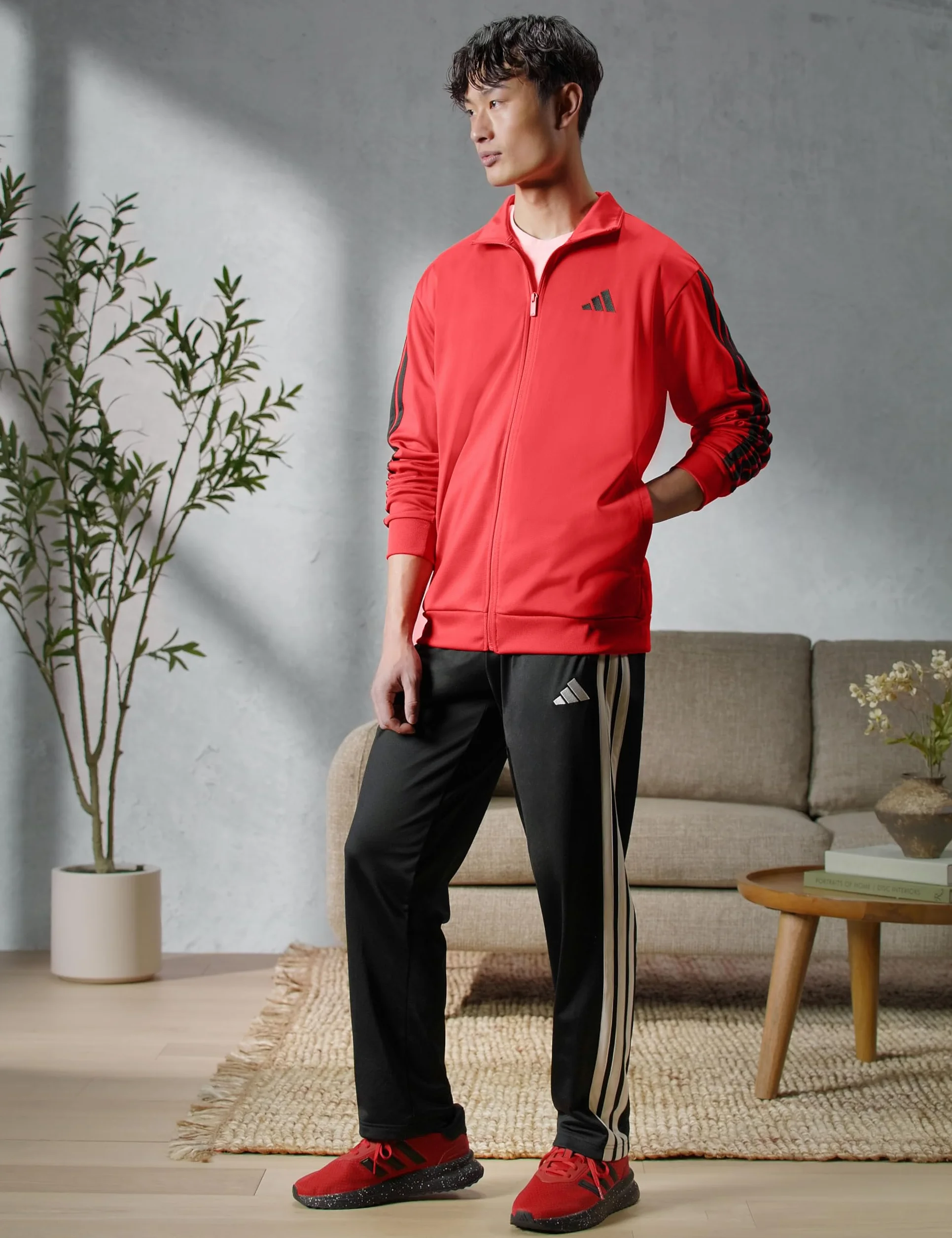 adidas 3-stripes Tricot Opem Hem Track Pants - Spodnie lekkoatletyczne Mężczyźni