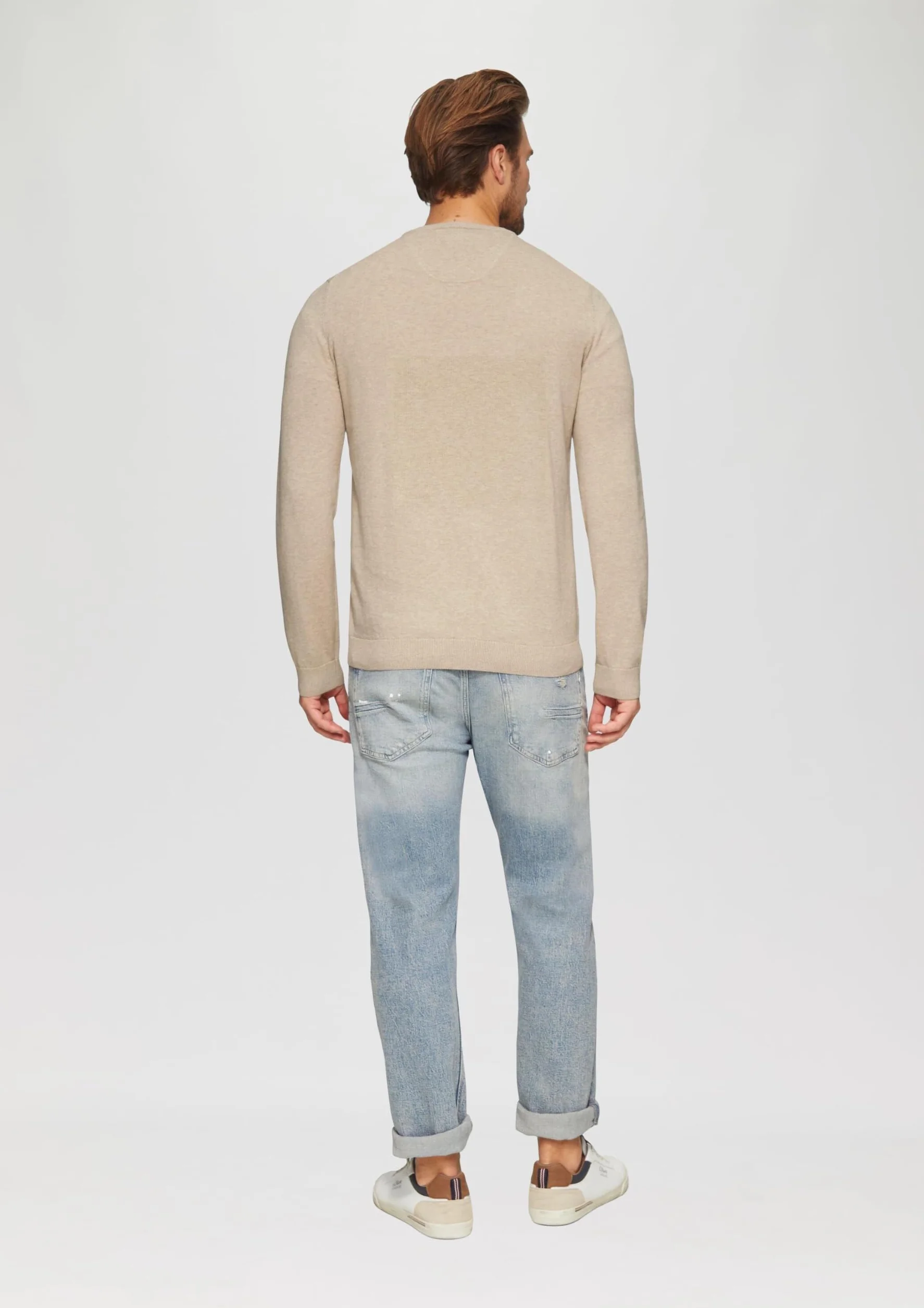 s.Oliver Sweter z dzianiny z wyszywanym logo, 82W0, M