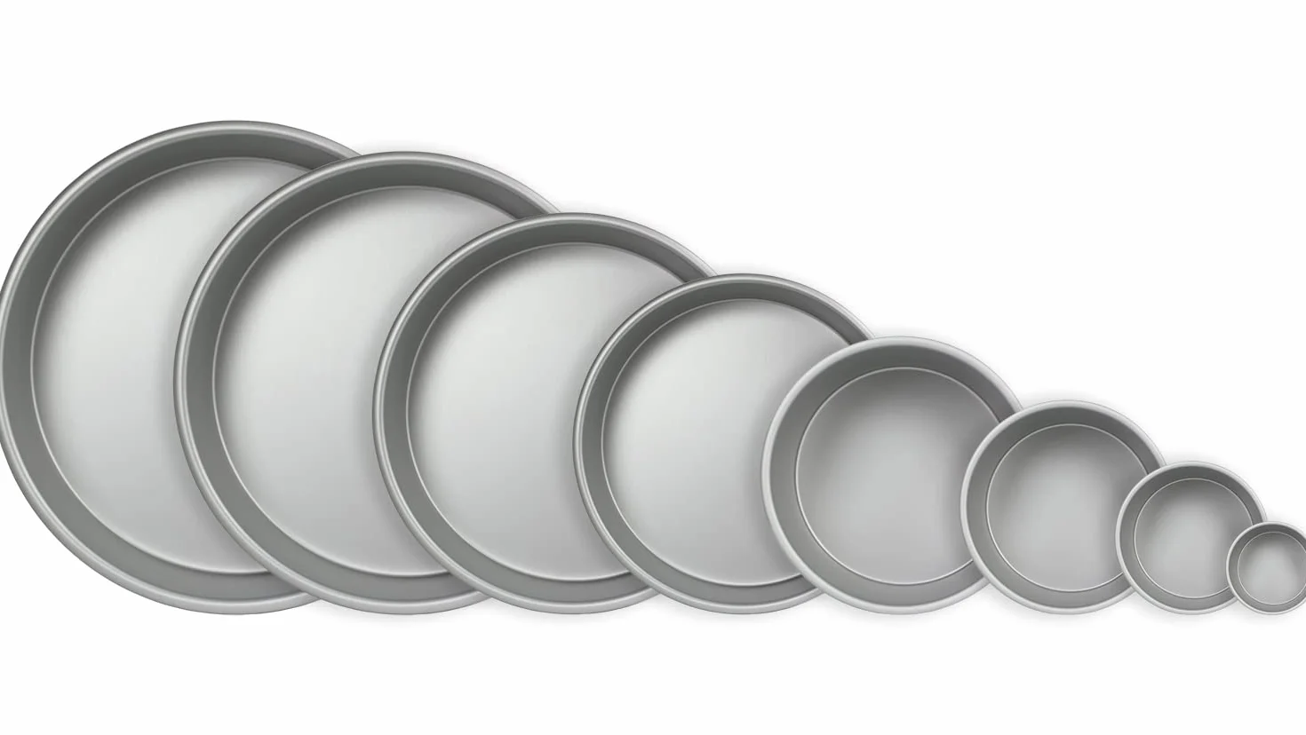 PME RND063 anodyzowany aluminiowy okrągły Cake Pan 15,2 cm