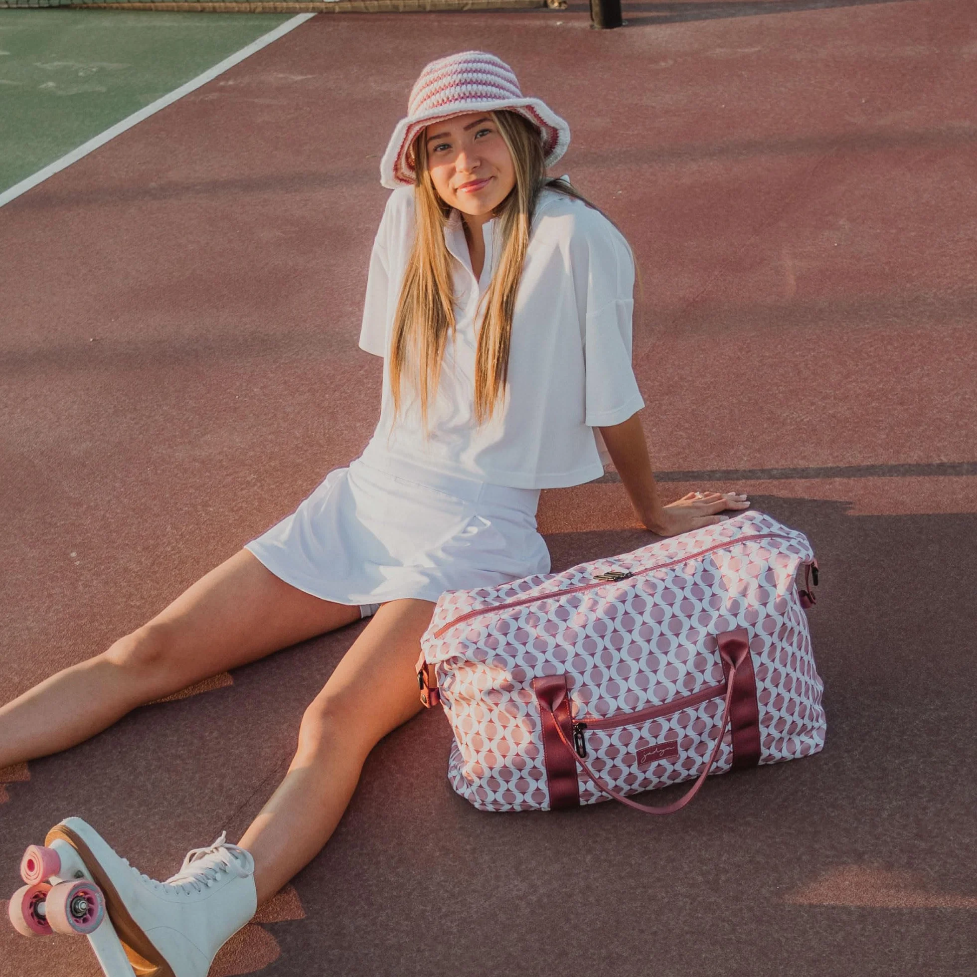 Jadyn Damski bagaż podręczny Lola, jeden rozmiar, Różowy retro, Jeden rozmiar, Torba podróżna