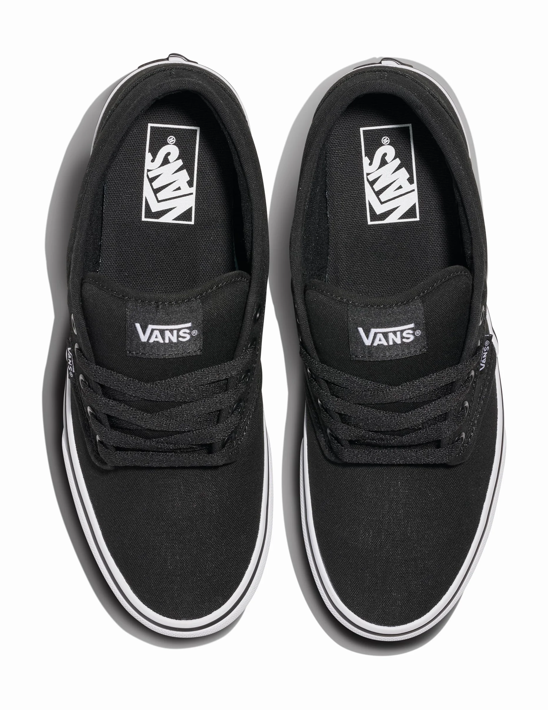Vans Męski Atwood Canvas Trainers, Black/Black