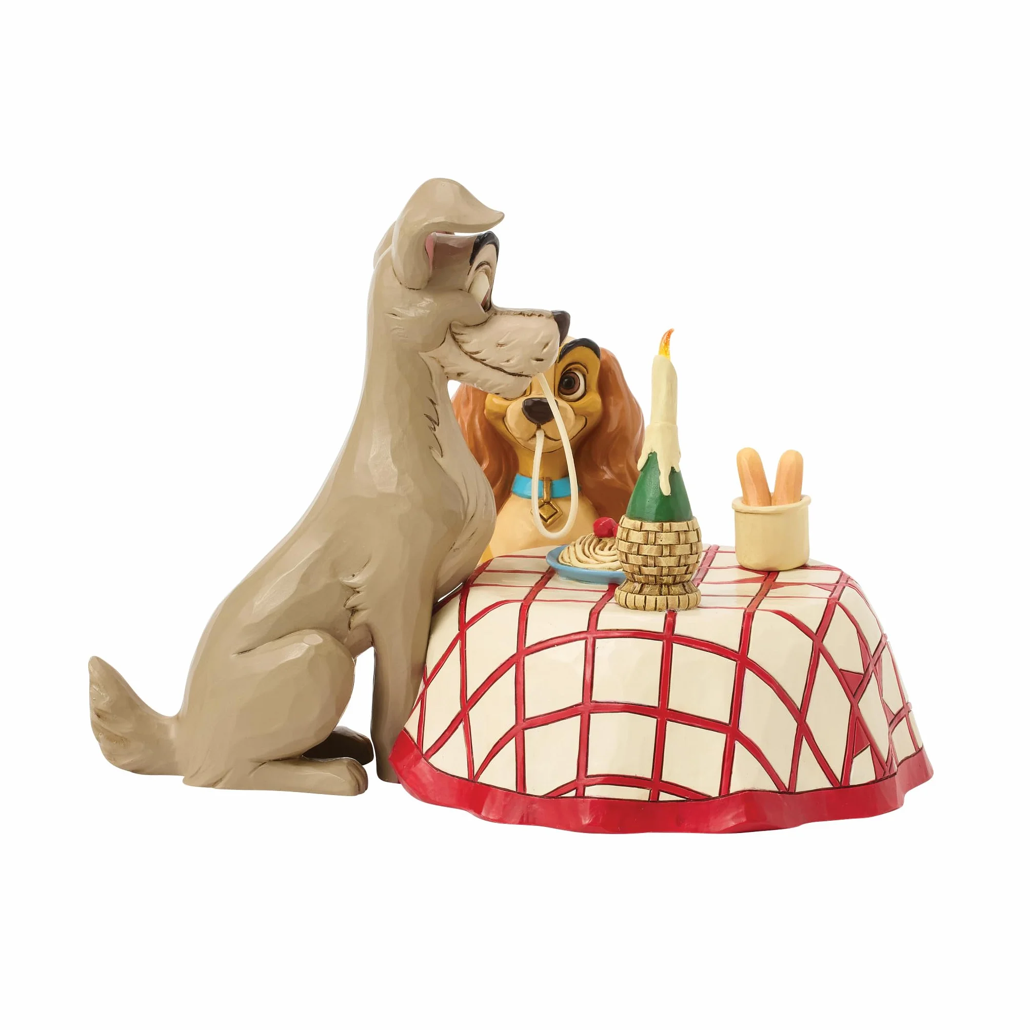 Disney Traditions Lady and Tramp Spaghetti Scena Figurka LED