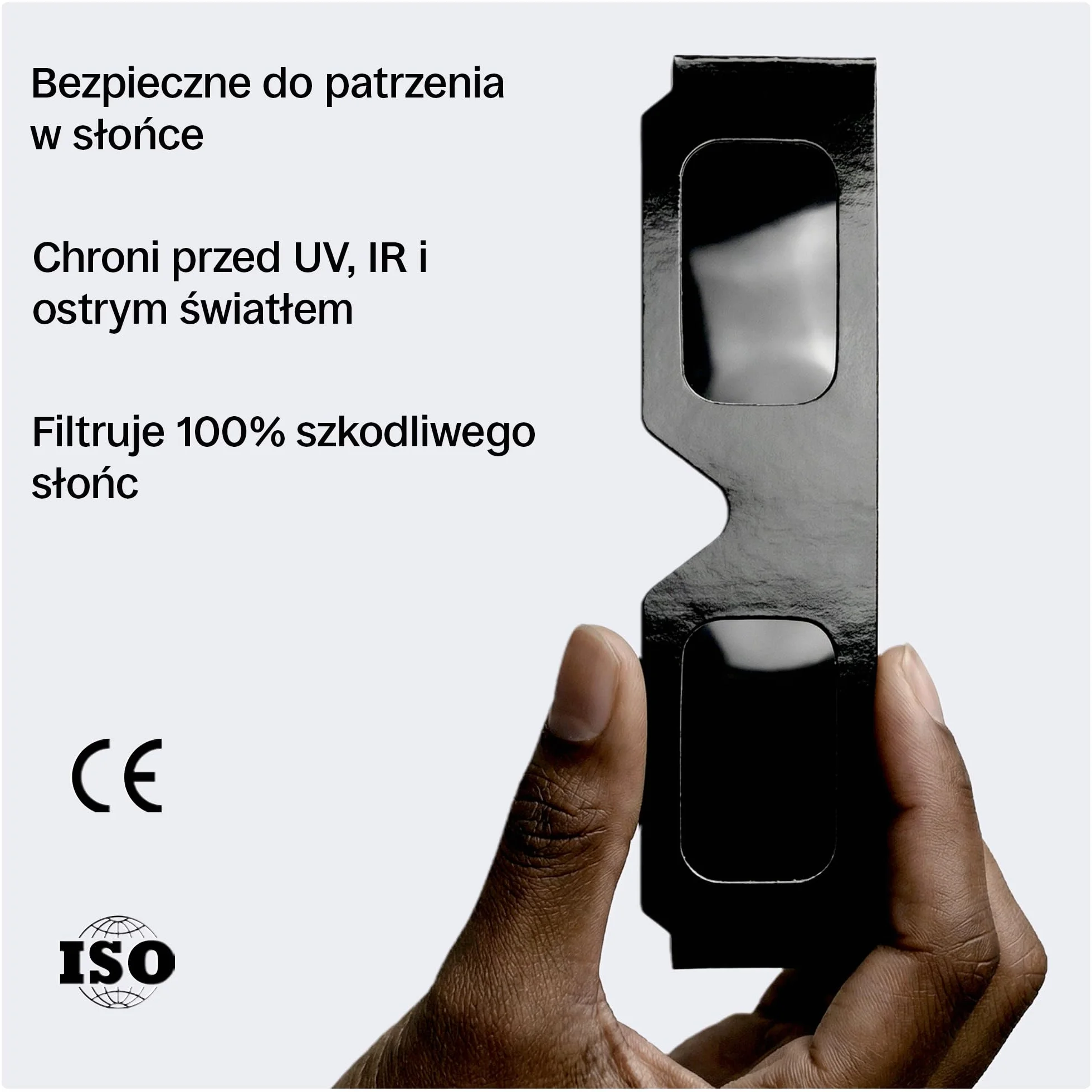 ORRO Classic Okulary do Zaćmienia Słońca 2 Sztuki na 12 Sierpnia 2026, Certyfikowana Ochrona Oczu, EN ISO 12312-2:2015 Testowane, Oznakowane CE do Bezpiecznego Obserwowania Słońca