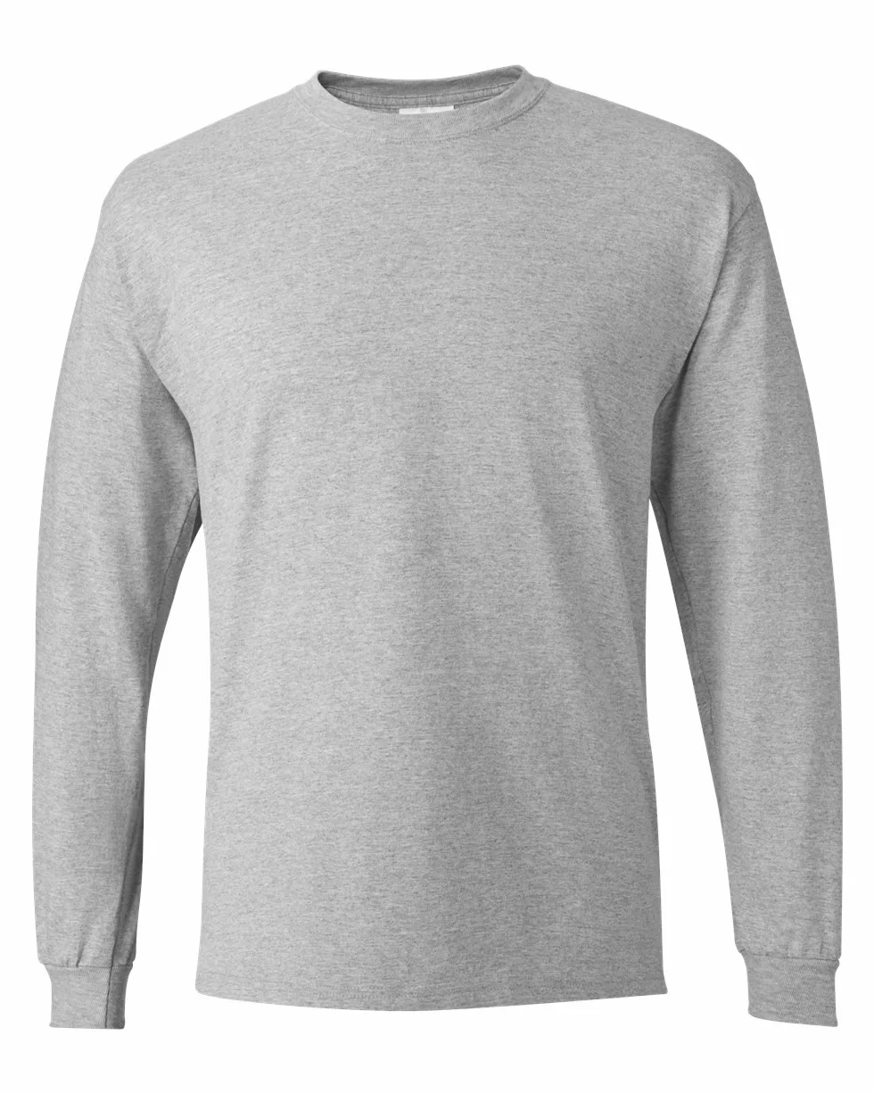 Hanes Koszula Mężczyźni Essentials Long-sleeve T-shirt, Crewneck Cotton T-shirts for Men, 2-pack (2 w zestawie)