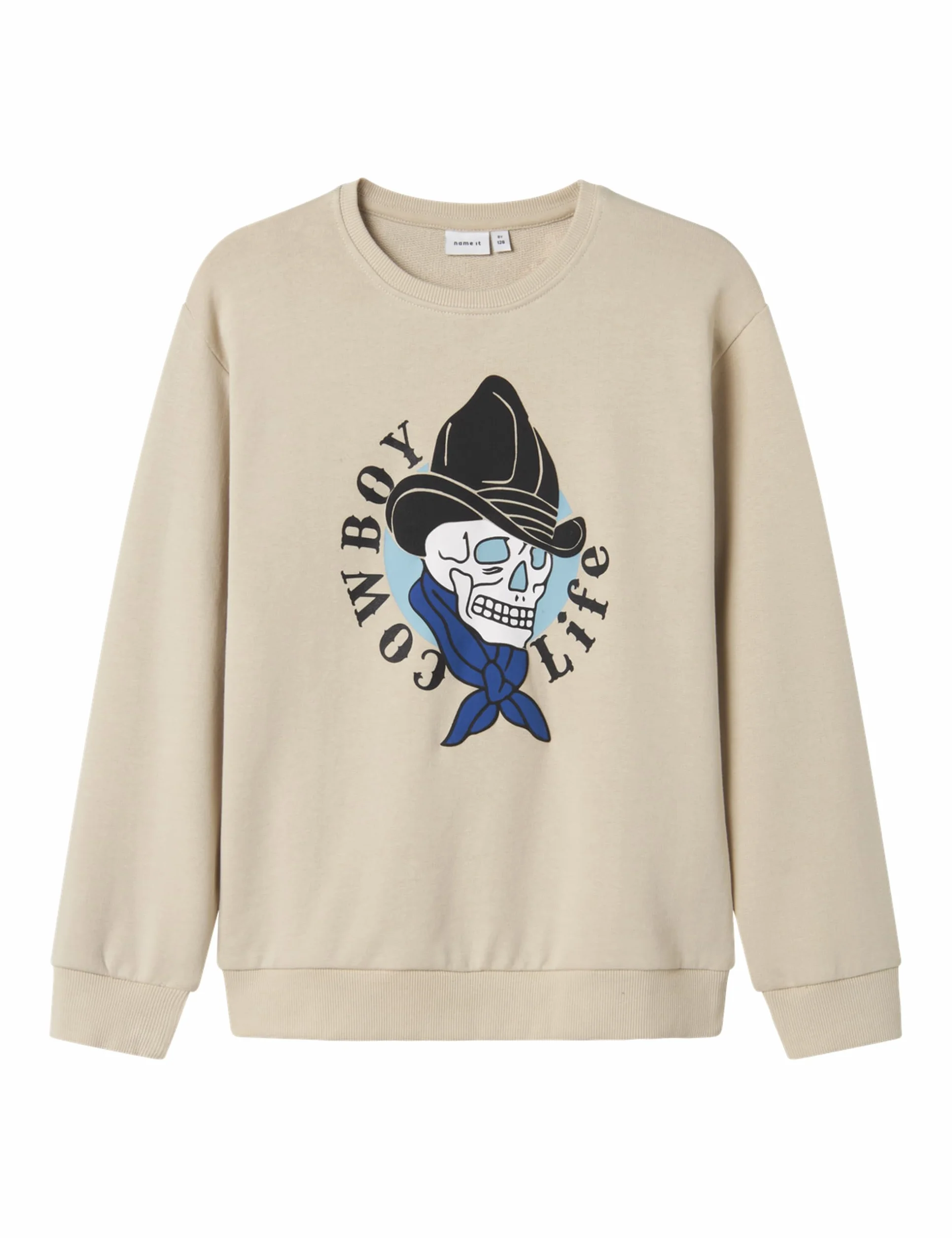 NAME IT Nkmkandy Ls Nreg Sweat Unb Box chłopięce, peyote, 122-128