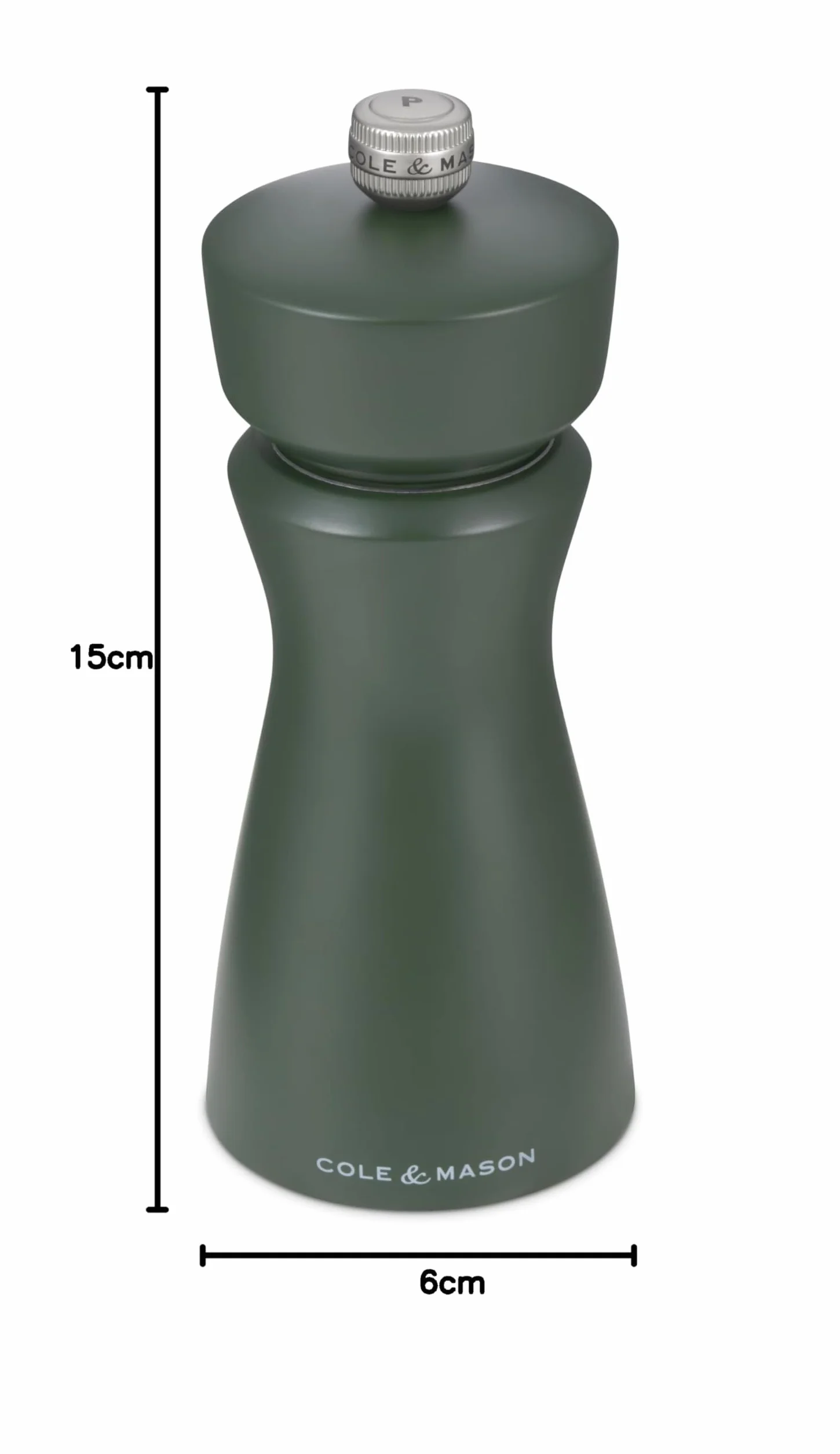 Cole & Mason Kenton młynek do soli i pieprzu 15 cm ceramiczny