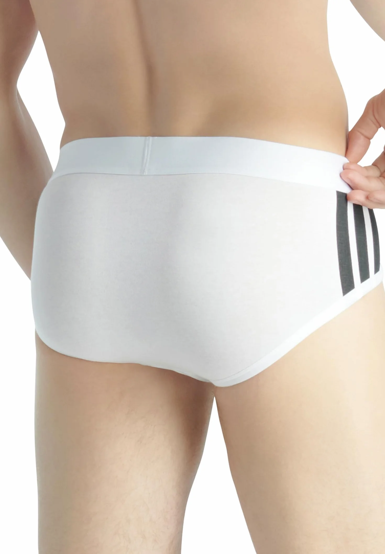 adidas Bielizna Mężczyźni Adidas Herren Unterwäsche Slip 2er Pack - Low Rise Brief (2pk) - Active Flex Cotton 3 Stripes