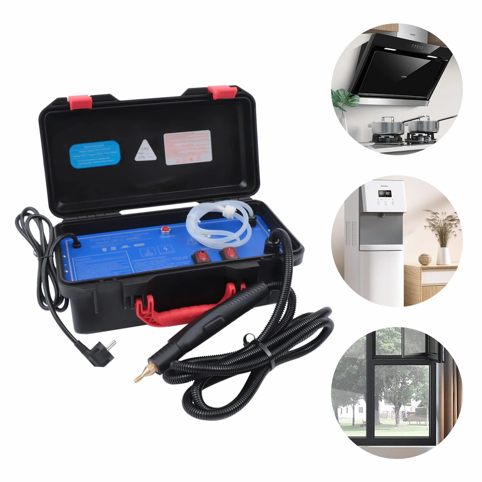 Myjka parowa 3000 W 220 V 3-3.5 bar elektryczna wysokociśnieniowa przenośna