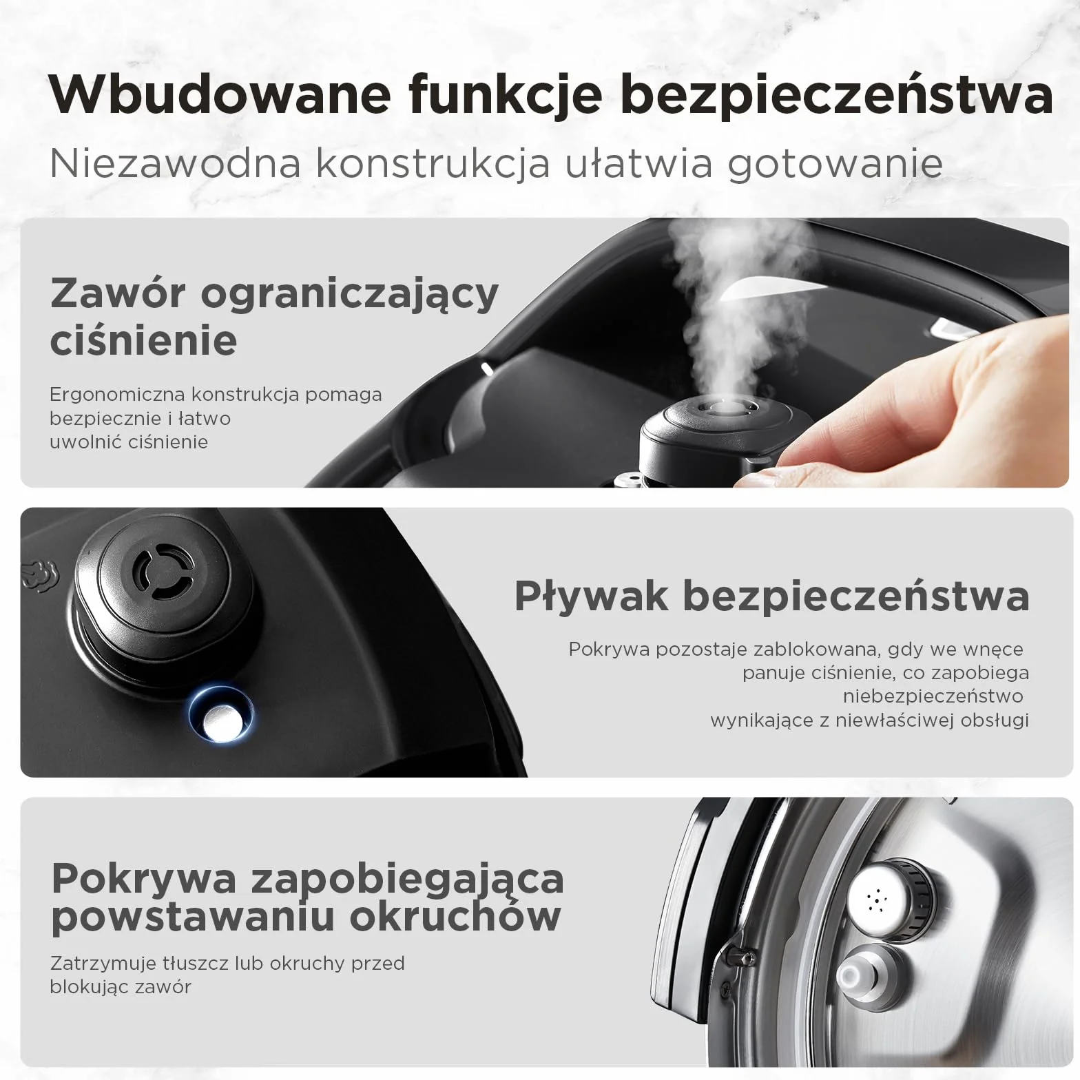 Midea Szybkowar Elektryczny 9w1 12 Ustawień Stal Nierdzewna 8 Litrów