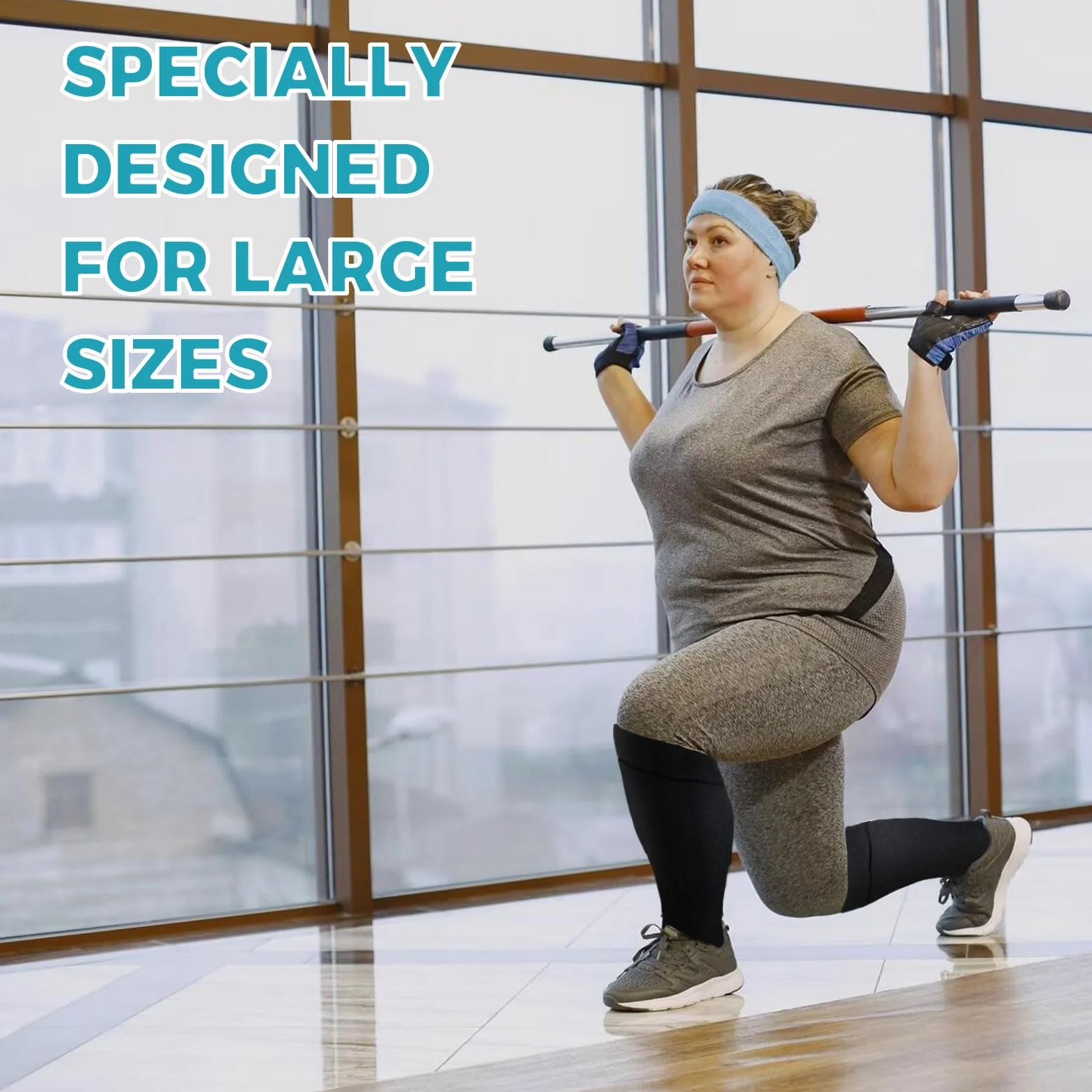 LEOSTEP 2XL-5XL Plus Size skarpety uciskowe w dużych rozmiarach, dla mężczyzn i kobiet, szerokie łydki (3 pary), krążenie krwi i regeneracja, zwiększają wytrzymałość, wędrówki, skarpety podróżne, 20