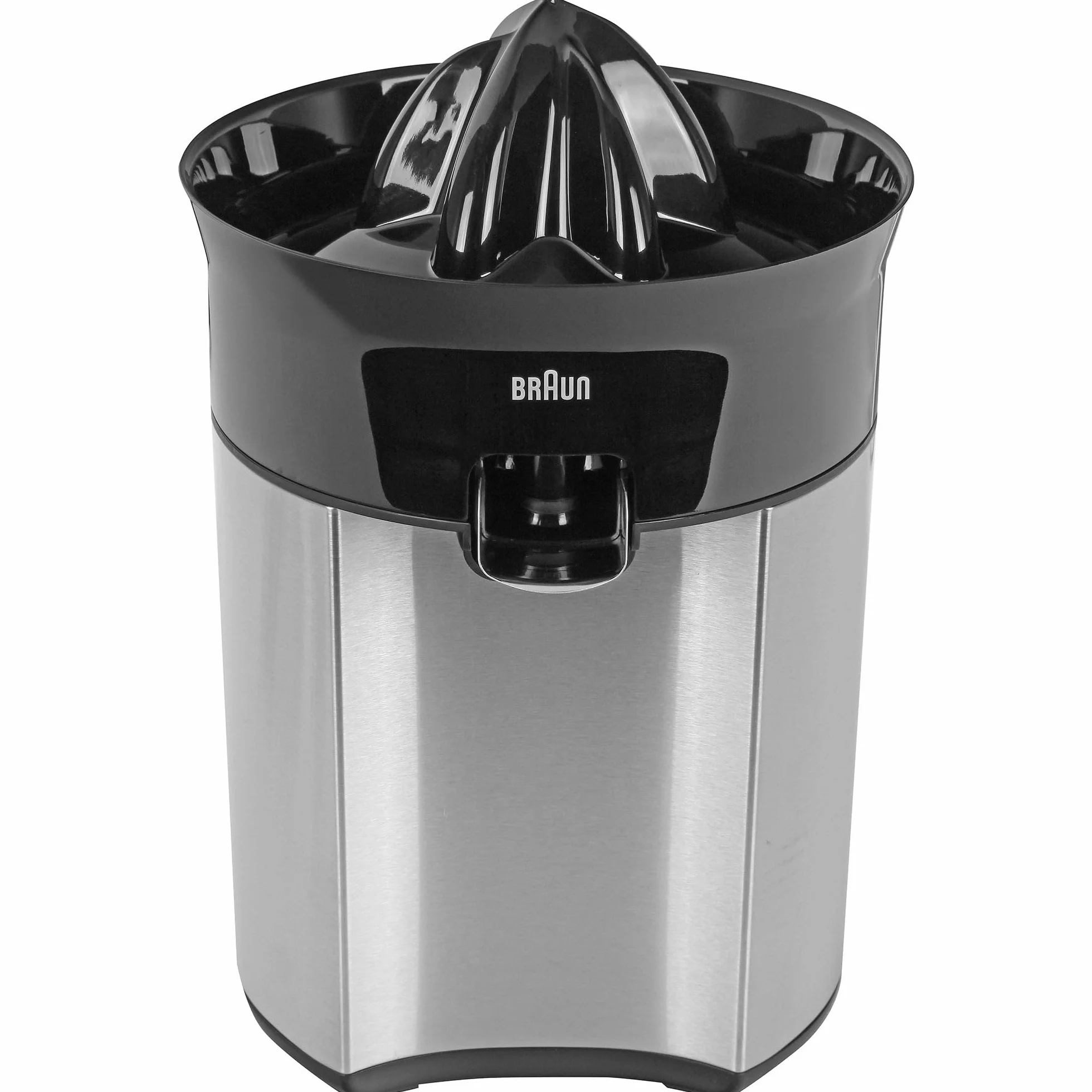 Braun CitrusQuick 5 CJ5050 BK wyciskarka do cytrusów, bezpośredni wylot soku, zabezpieczenie przed kapaniem, automatyczny start/stop, łatwe czyszczenie, system bezpośredniego serwowania, z pokrywą