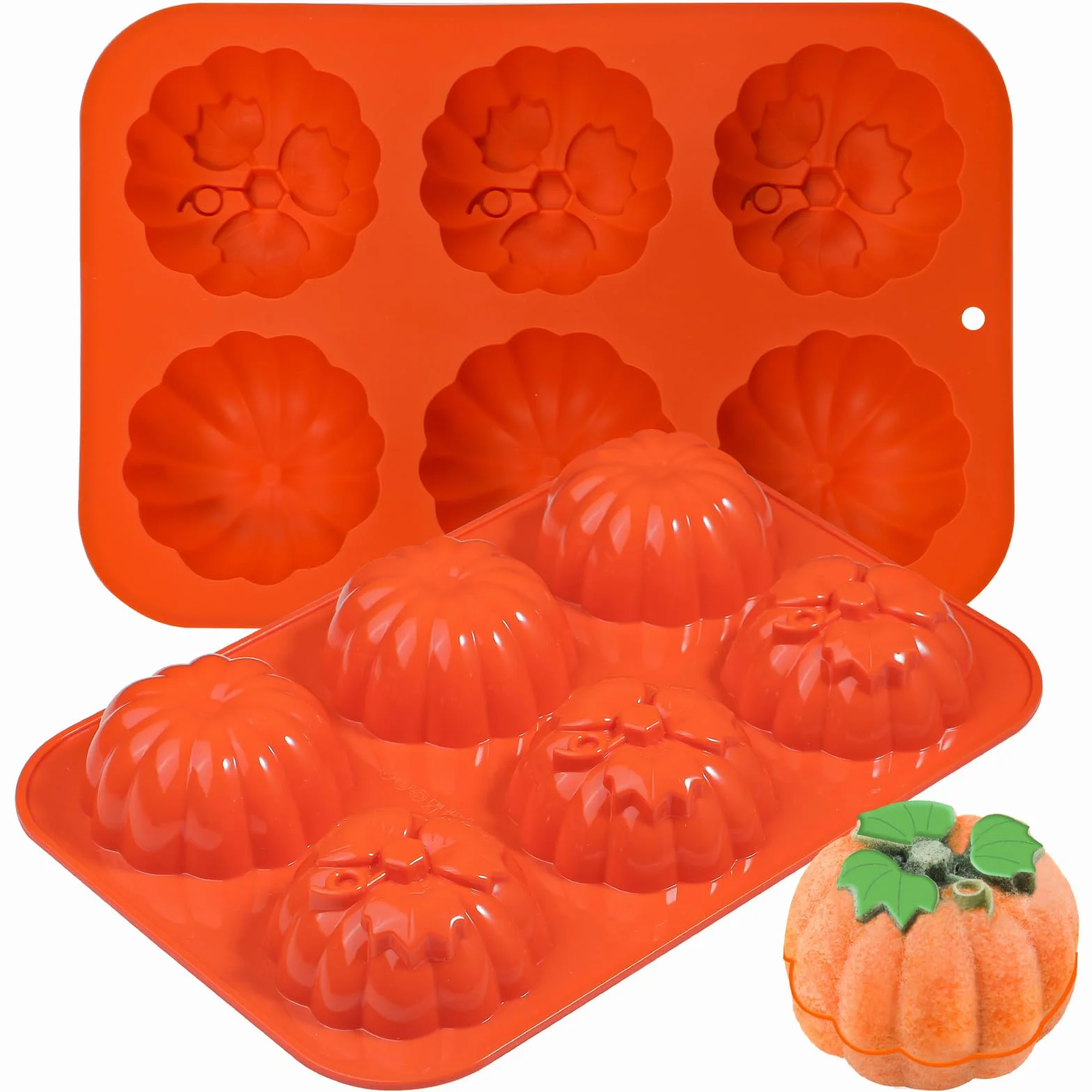 Kamehame silikonowa forma do dyni 2 szt. 6 wnęk Halloween dekoracja