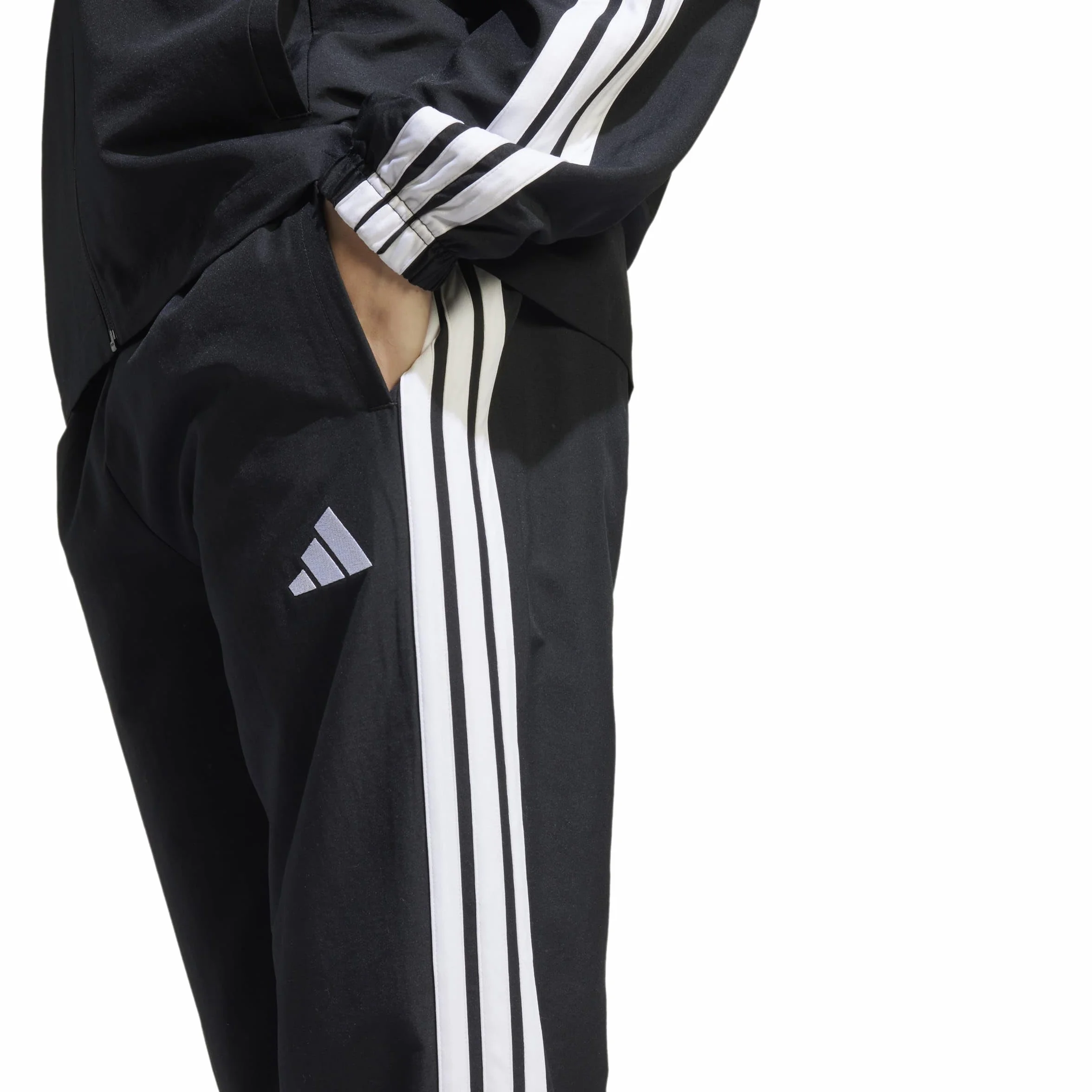 adidas Mężczyźni 3 STRIPES WOVEN TRACKSUITS, black, XL
