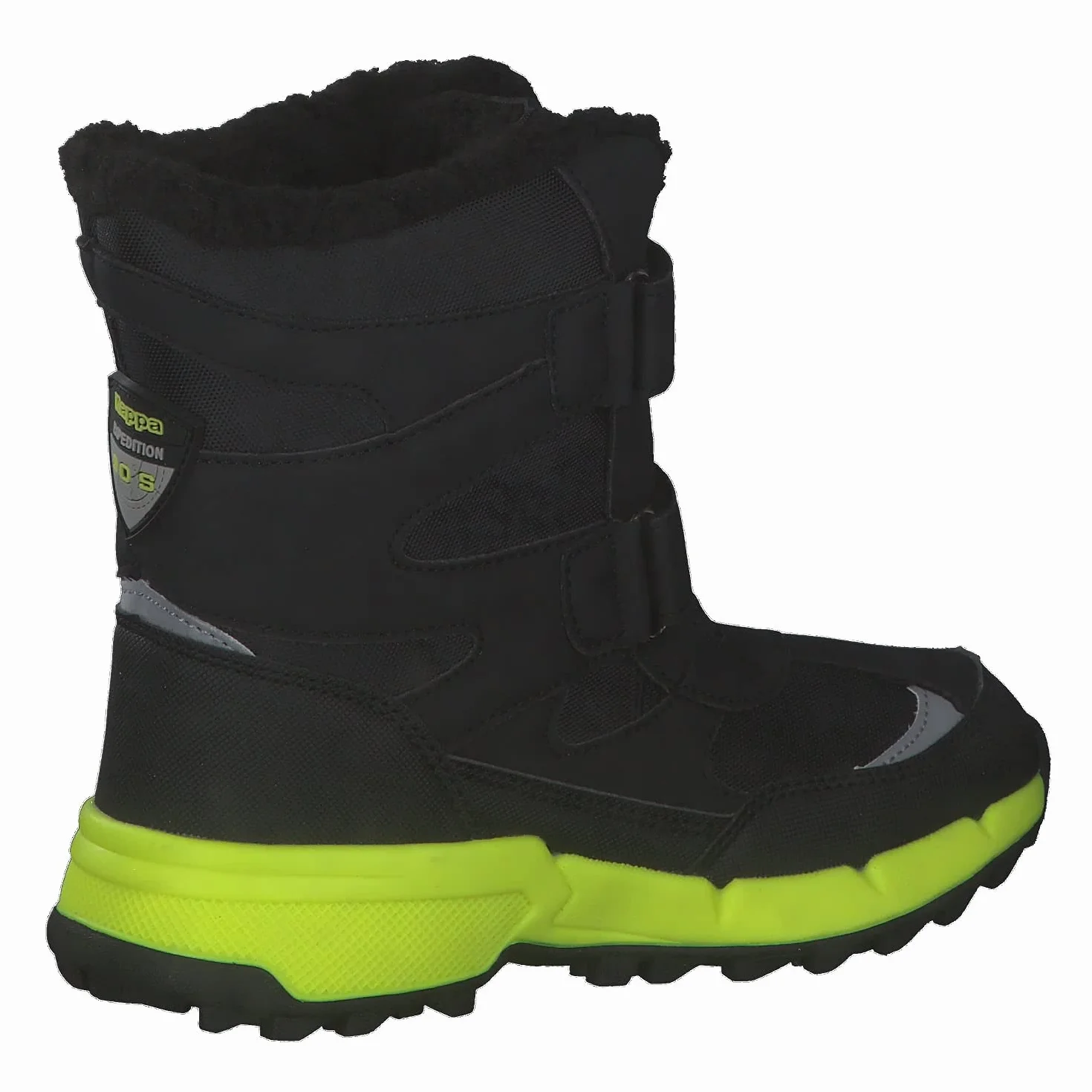 Kappa Dziecięce buty zimowe, uniseks, Black Lime, 33 EU