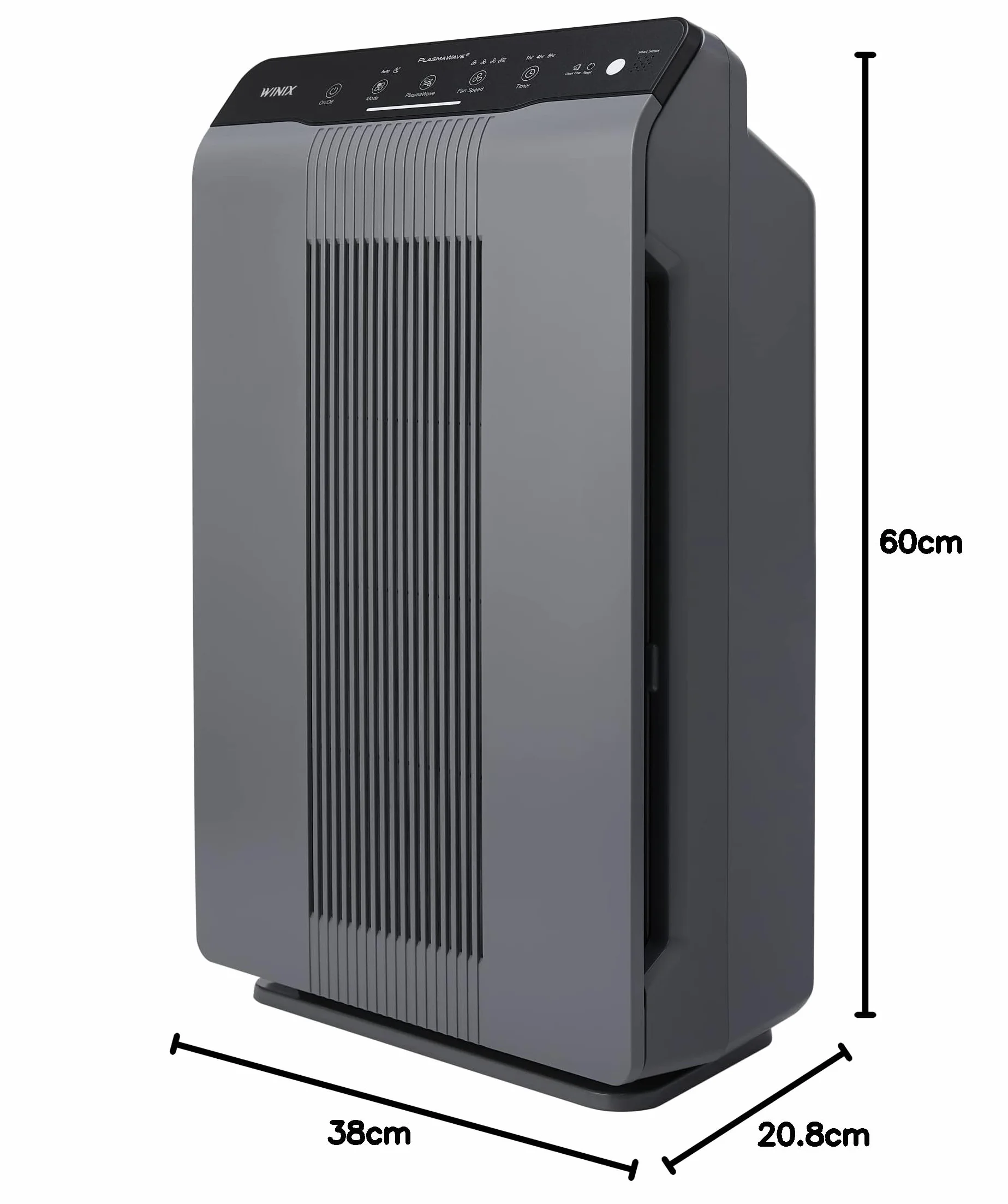 WINIX 5300-2 oczyszczacz powietrza dla alergików i PM2.5, CADR 390 m³/h, 99 m², filtruje 99,999% pyłków, alergii, kurzu i dymu, monitor jakości powietrza, tryb uśpienia i automatyczny