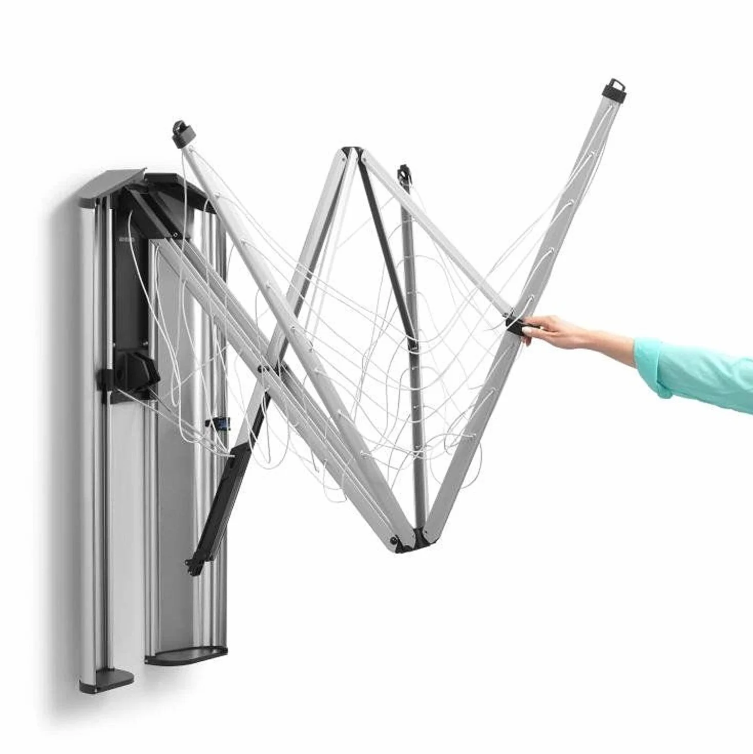Brabantia WallFix Suszarka Ścienna Metal Srebrny 24 m