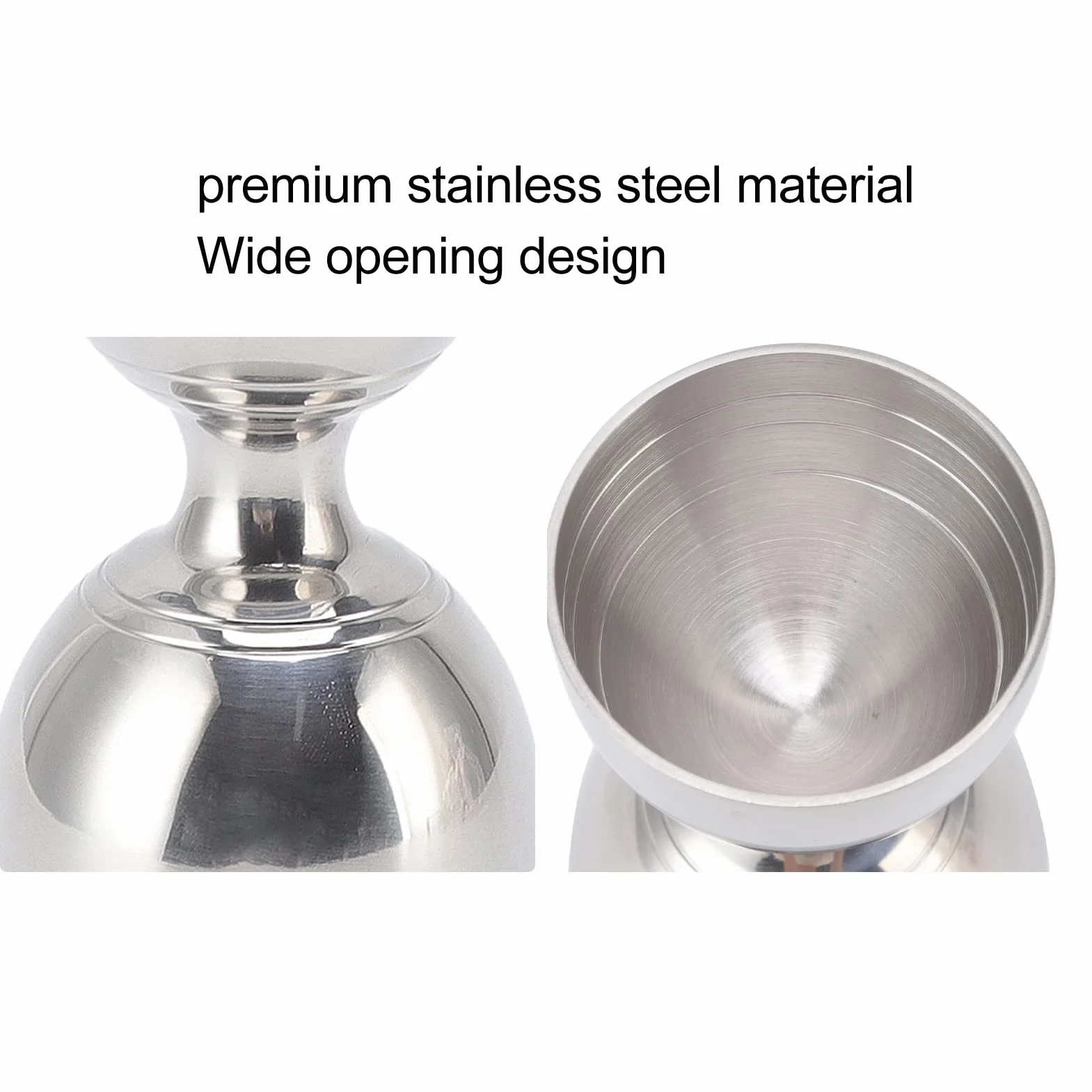 Stainless Steel Double Jigger 30/60ml Cocktail Jigger Bar Jigger for Barmana
