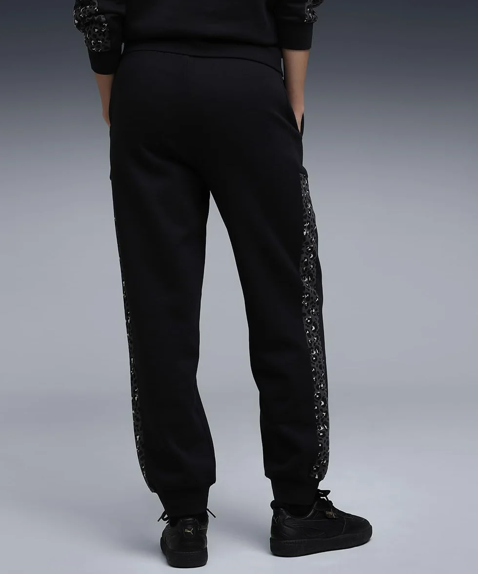 PUMA Ess Graphic Animal Comfort High-waist Sweatpants Fl Cl - Spodnie z dzianiny Kobiety