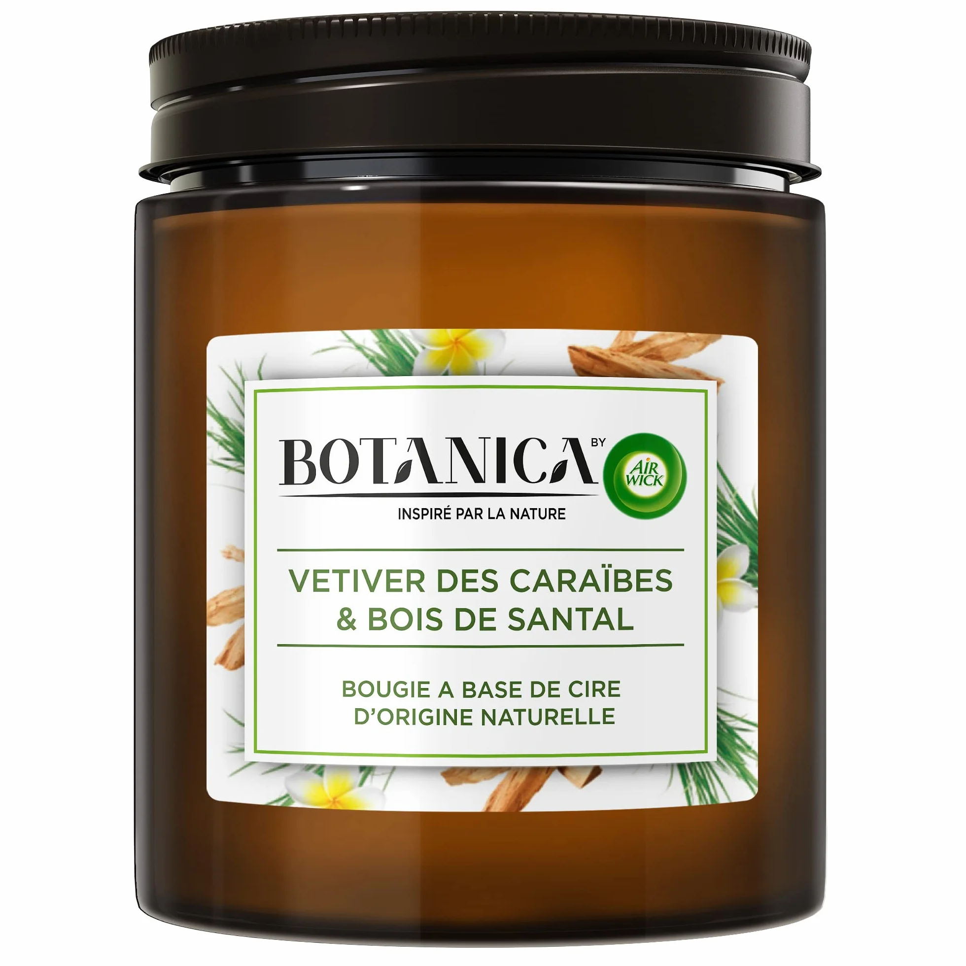 Botanica by Air Wick świeca zapachowa słodka trawa drzewo sandałowe 500 g