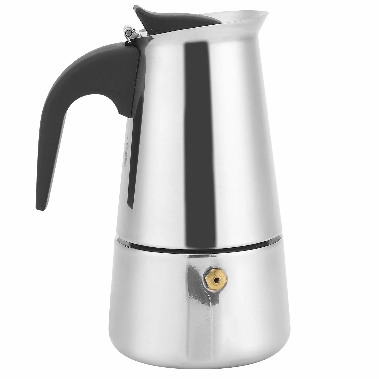 Dzbanek do Kawy ze Stali Nierdzewnej, Moka, 4 Filiżanki, Indukcyjny