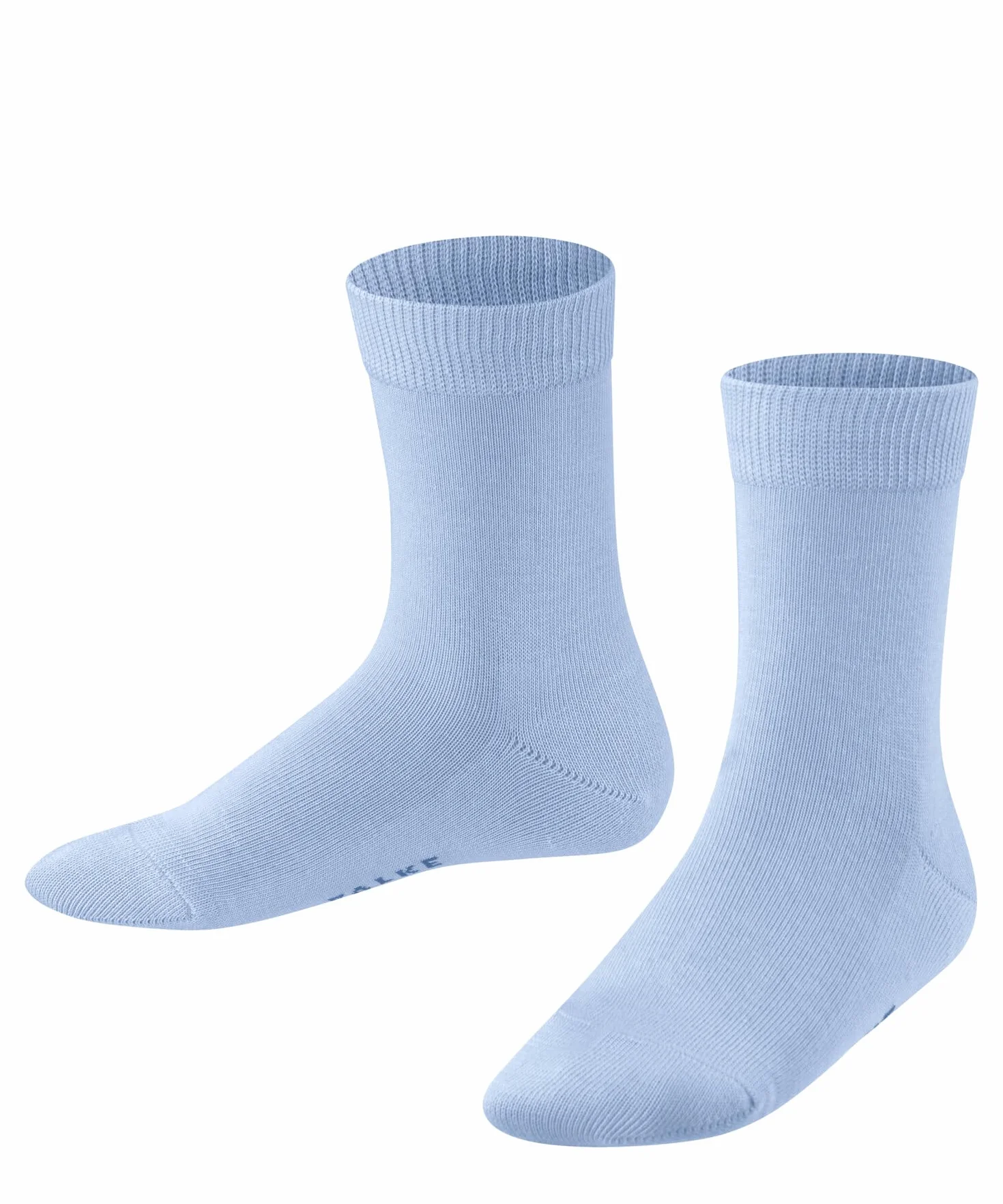 FALKE Uniseks - dzieci Skarpety Family K So bawełna jednokolorowe 1 Para, Niebieski Crystal Blue 6290, 31-34