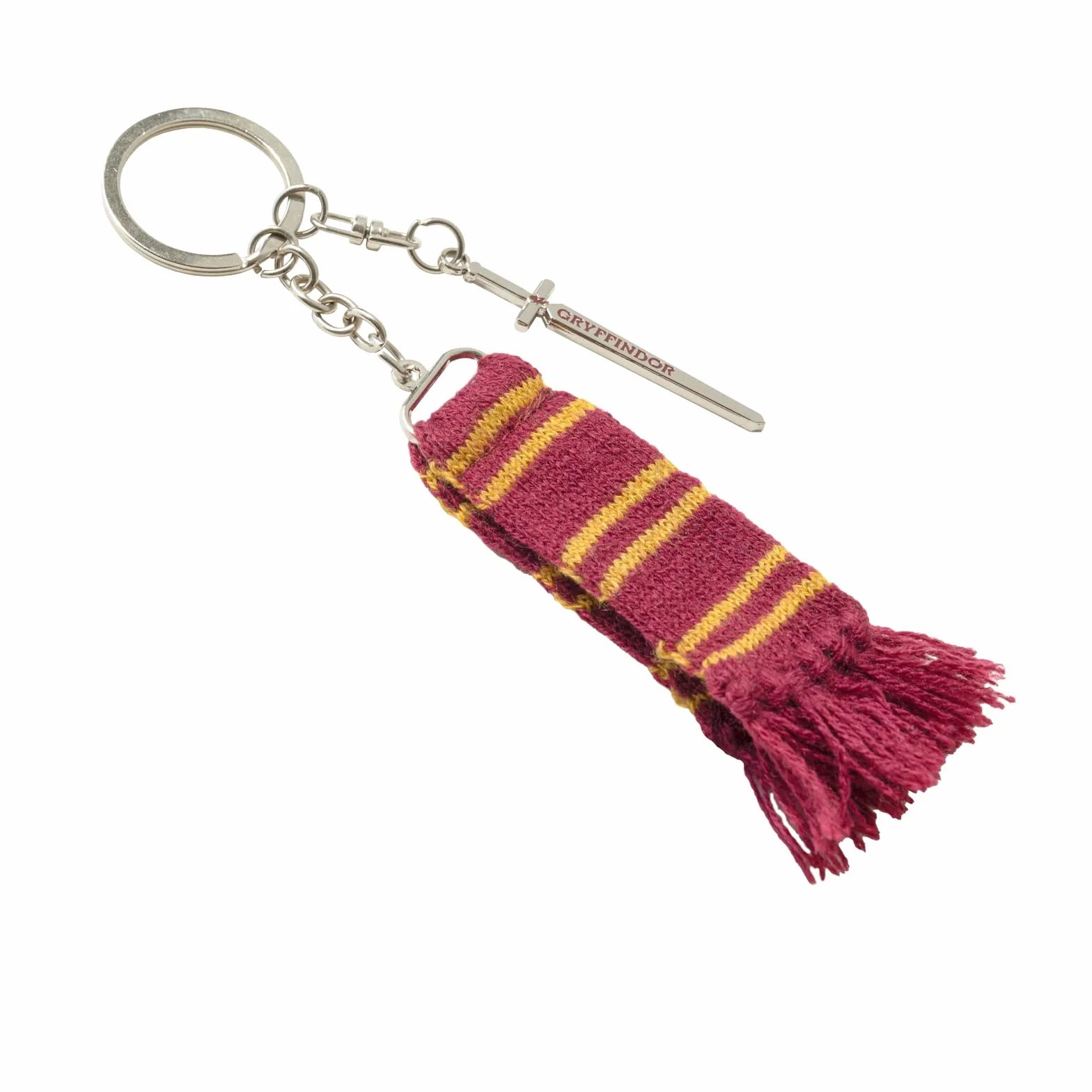 Grupo Erik Keyring Harry Potter Merchandise - Hufflepuff Scarf Keychain, Cute Keyring, Cool Keyrings, Harry Potter Gifts Under 10 Pounds, Hufflepuff Gifts