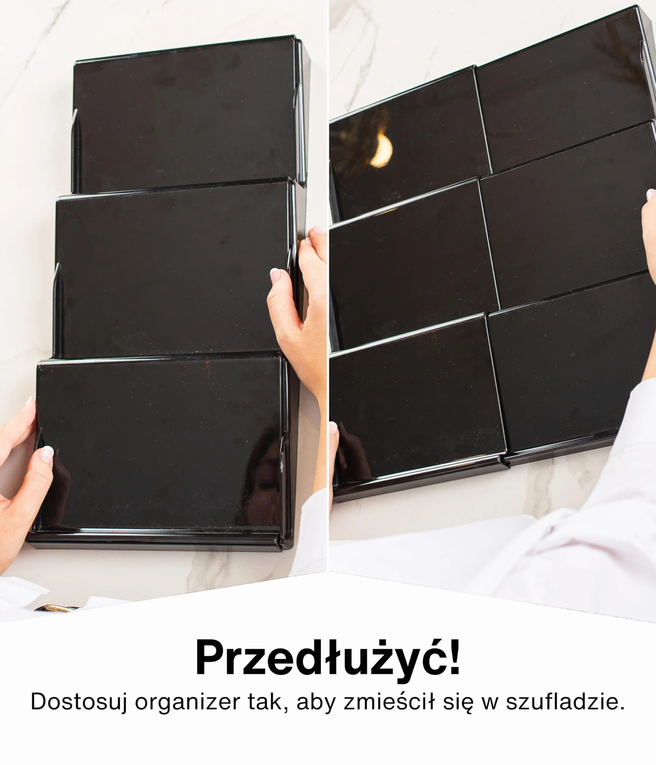 Deco Haus Organizer do Przechowywania Przypraw w Szufladzie 3 Poziomy Zestaw 24 Słoików 280 Etykiet