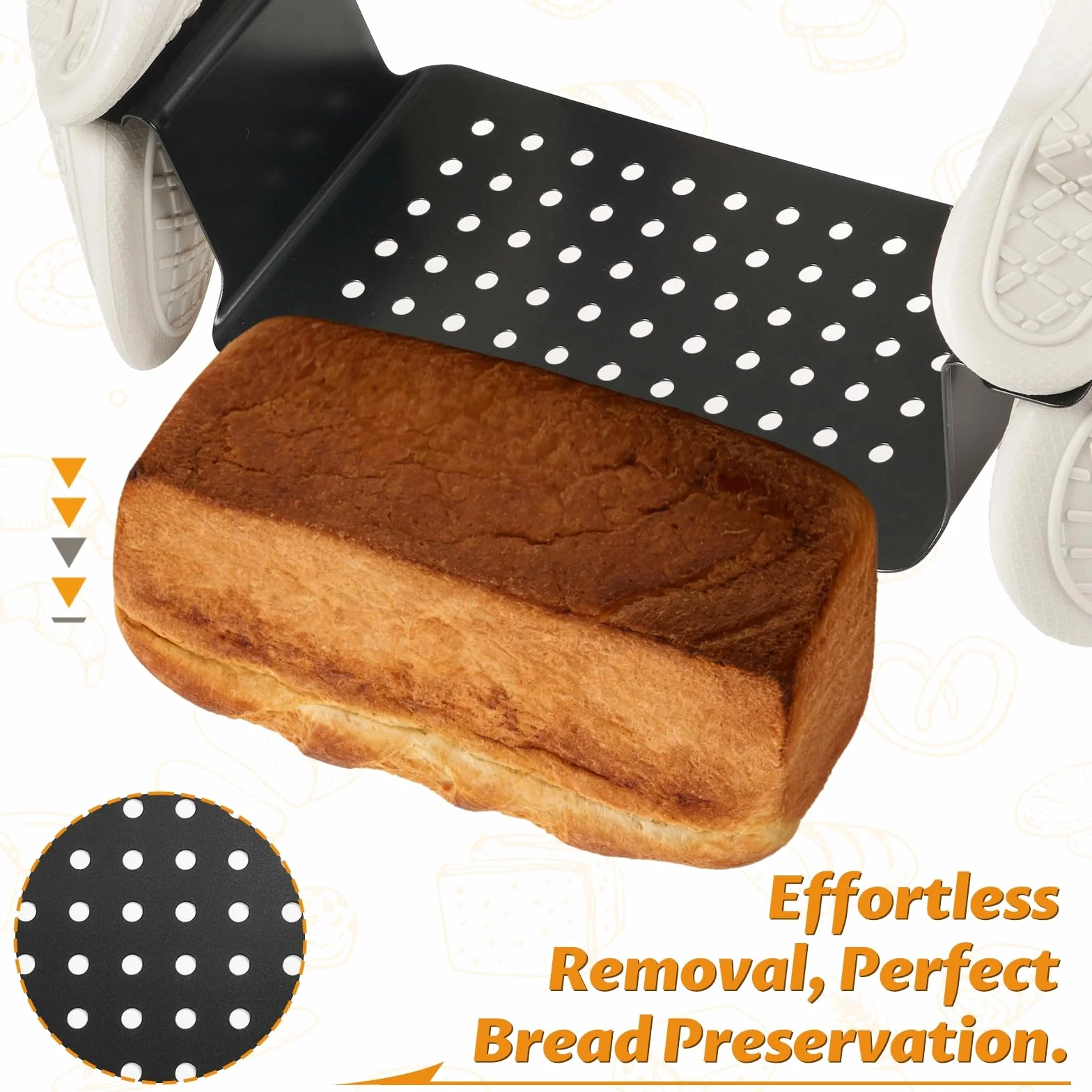 KUOGAS Forma do pieczenia chleba ze stali węglowej