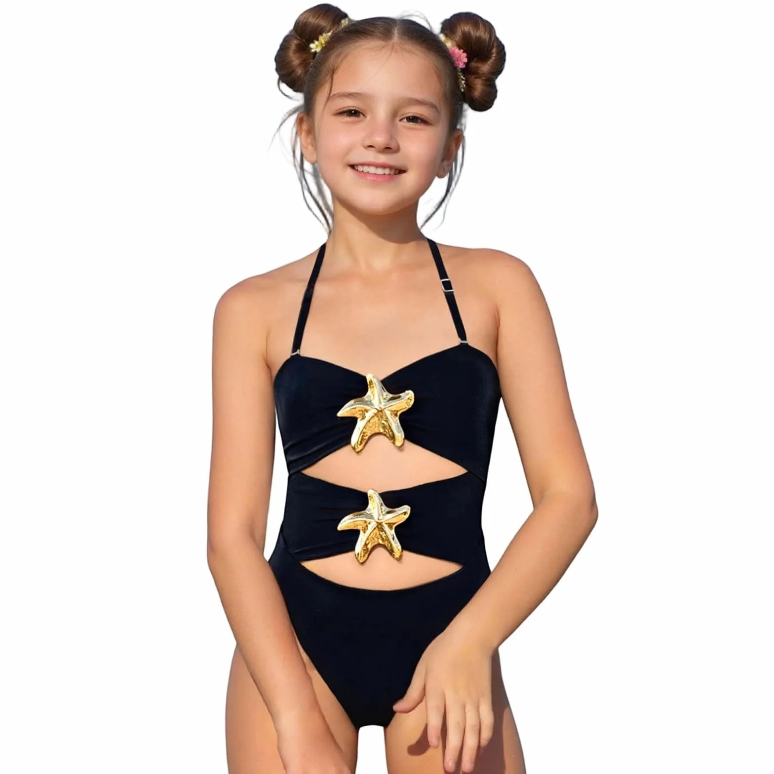 Dziewczęcy kostium kąpielowy Dikini zestaw dwuczęściowy bikini dla dzieci moda plażowa