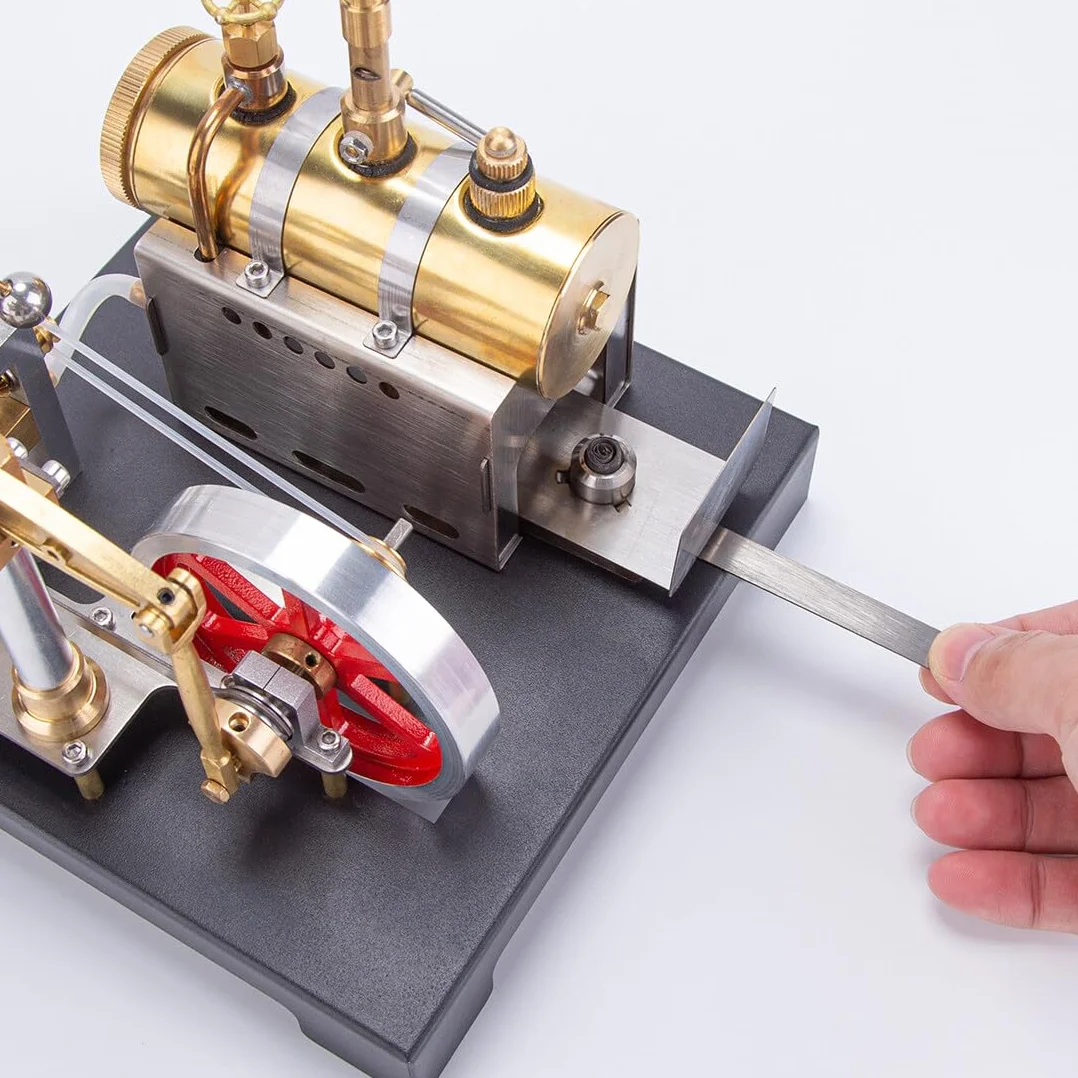 KAROON Model silnika parowego metalowy nośnik kocioł regulator odśrodkowy zestaw DIY 84 szt.