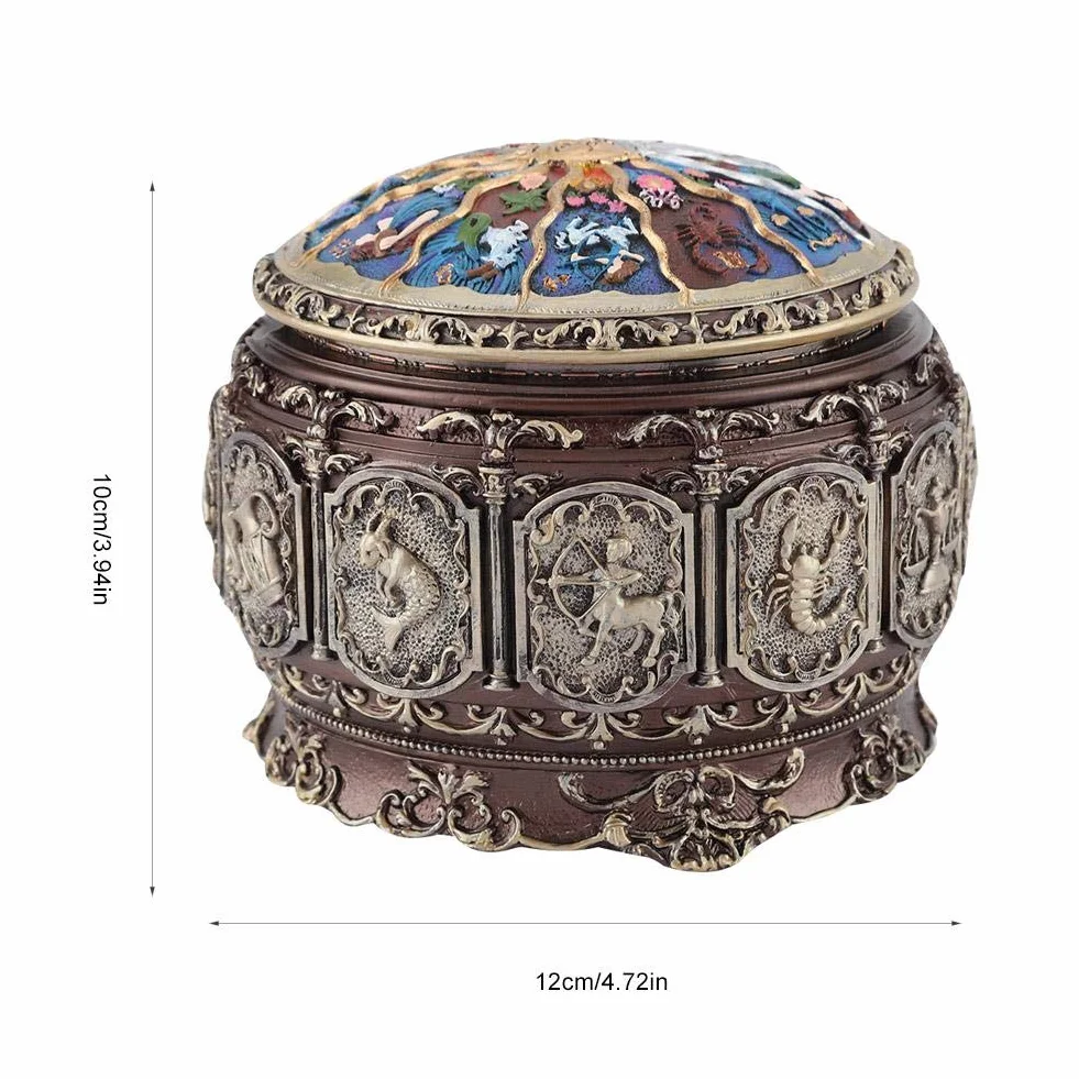 MAGT Vintage pozytywka, 12 konstelacji, konstelacja, obrotowa, LED, klasyczna pozytywka, prezent