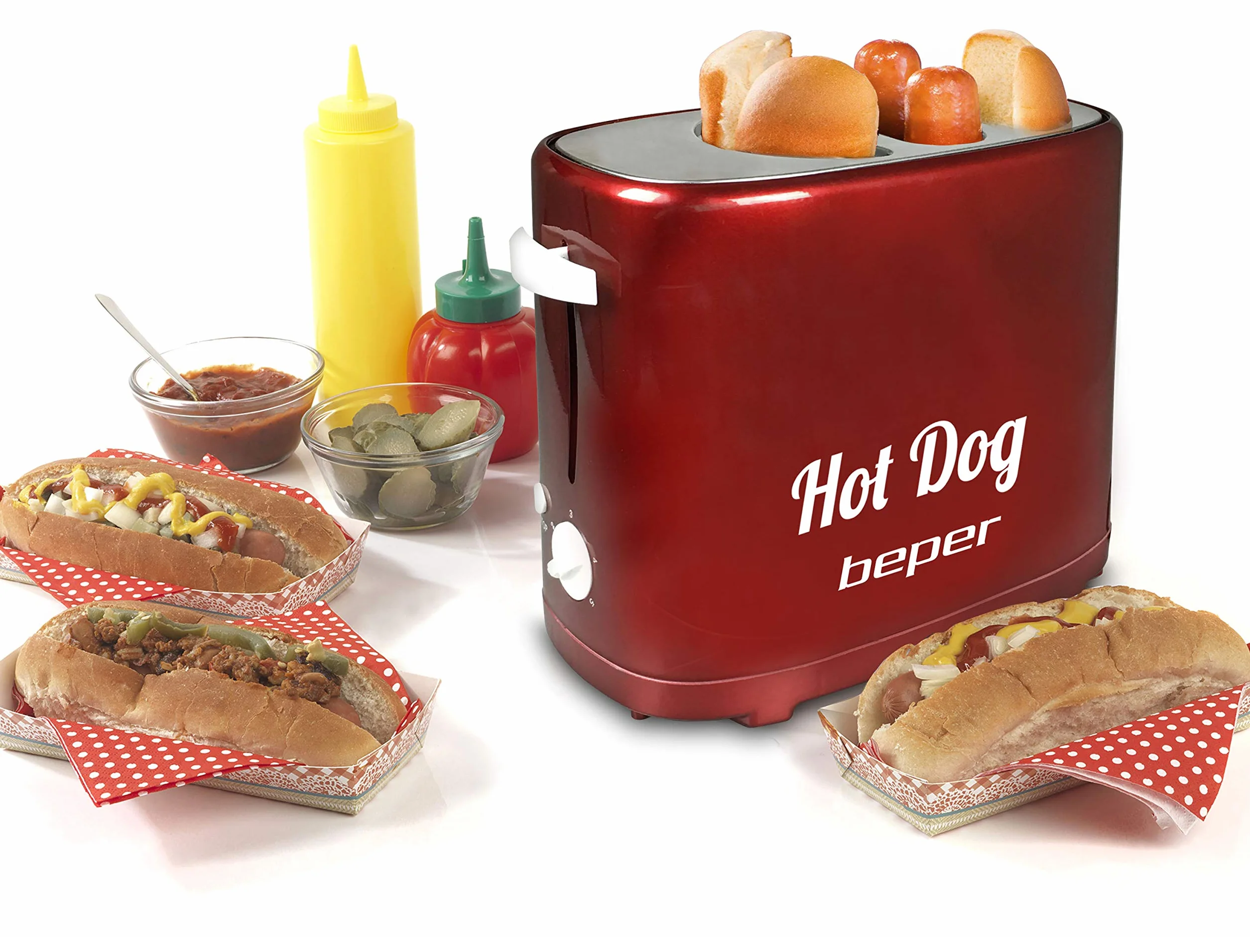 BEPER BT.150Y Maszyna do hot dogów 750 W czerwona