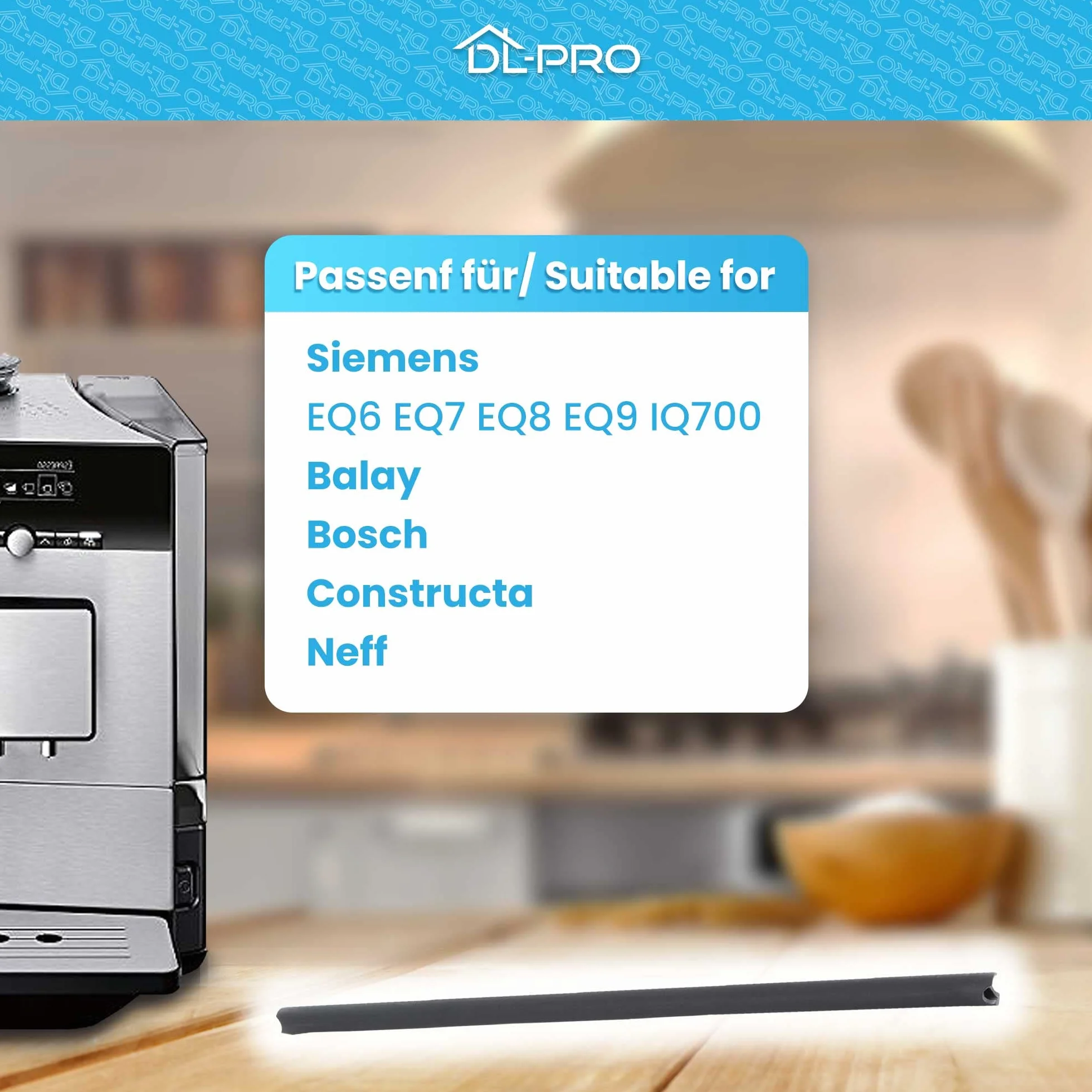 DL-pro Rura ssąca do mleka pasująca do Siemens EQ6 EQ7 EQ8 EQ9 IQ700 12011773 180 mm do ekspresów do kawy ekspresu do kawy ekspres do kawy rura do mleka