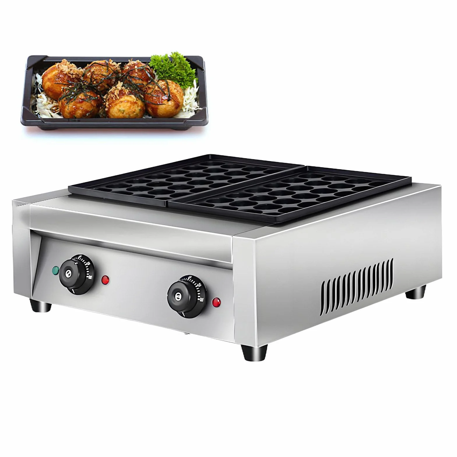 Komercyjny producent takoyaki, japońska maszyna do robienia klopsików z ośmiornicy, producent grilla takoyaki, maszyna do robienia klopsików z ośmiornicy z płytkami nieprzywierającymi,B