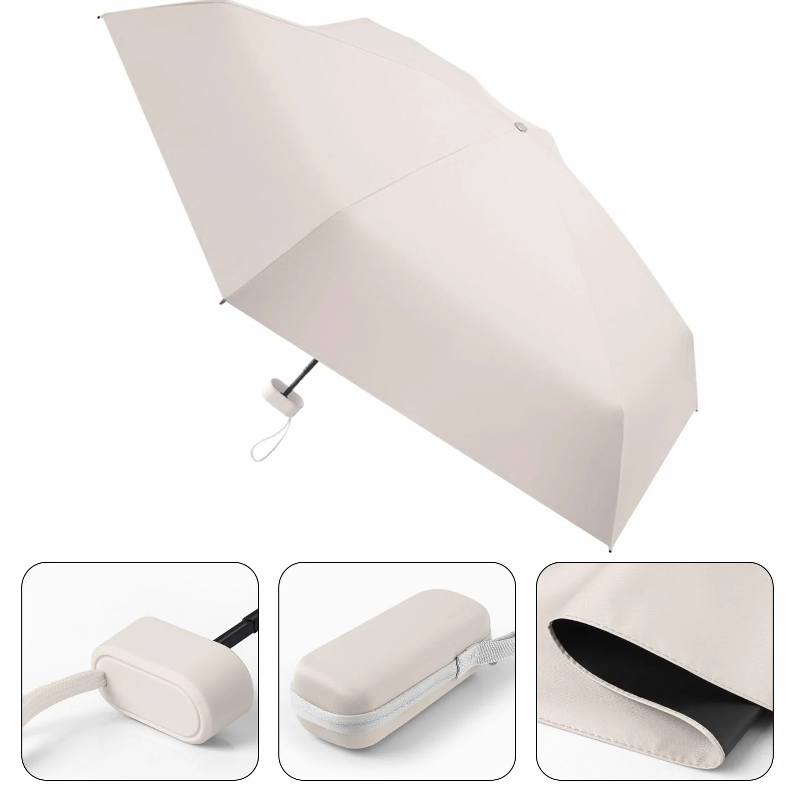 Parasol mini przenośny kompaktowy na deszcz ochrona przed słońcem