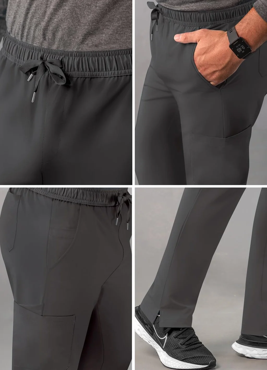 ADAR Medical Uniforms Adar Addition Scrubs Dla Mężczyzn - Spodnie Ze Sznurkiem Ściągającym Ze Sznurkiem - Spodnie operacyjne Mężczyźni