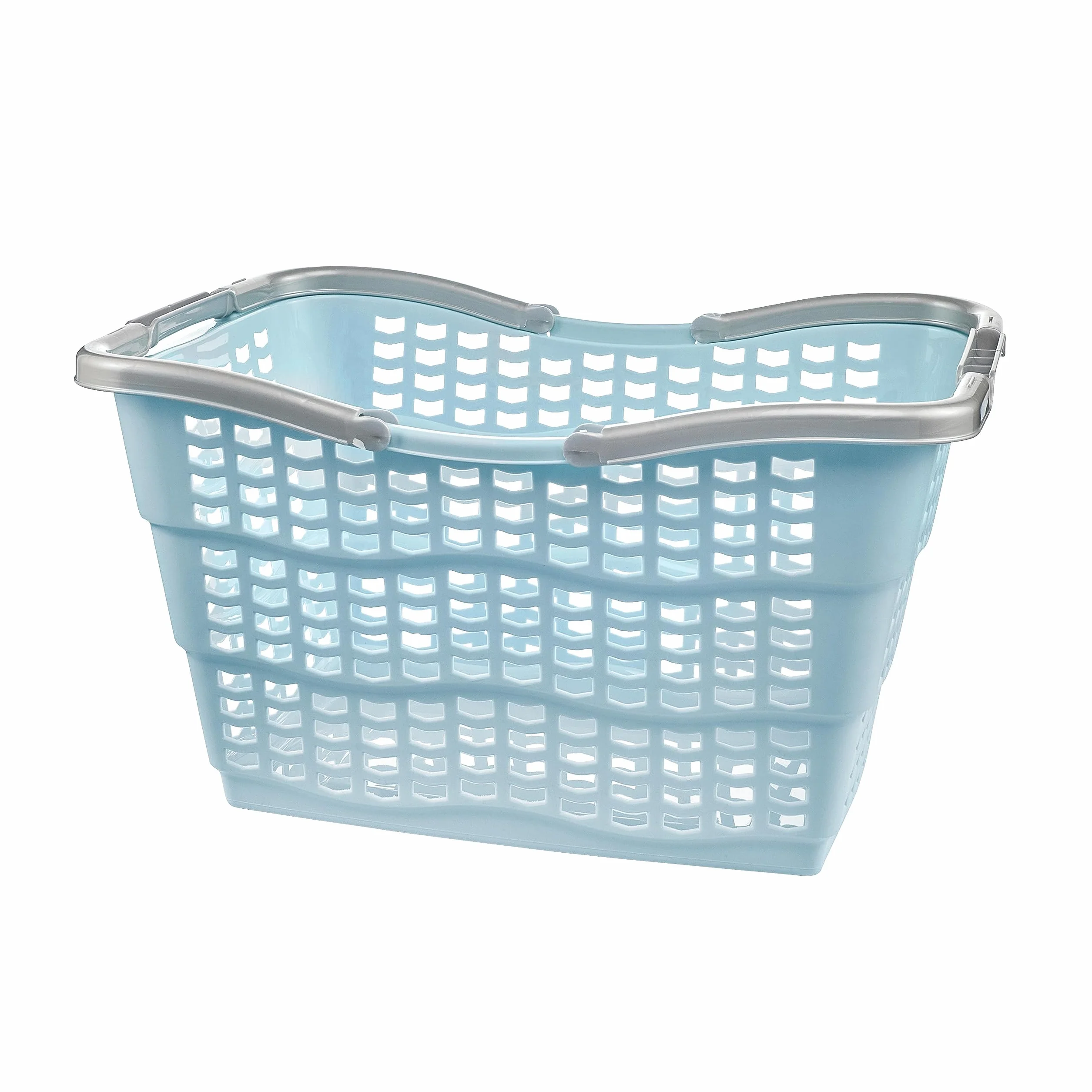 keeeper Praktischer Einkaufskorb Alma, Stabiler Kunststoff (PP), 40 x 29 x 22,5 cm, 15 l, Nordic Blue