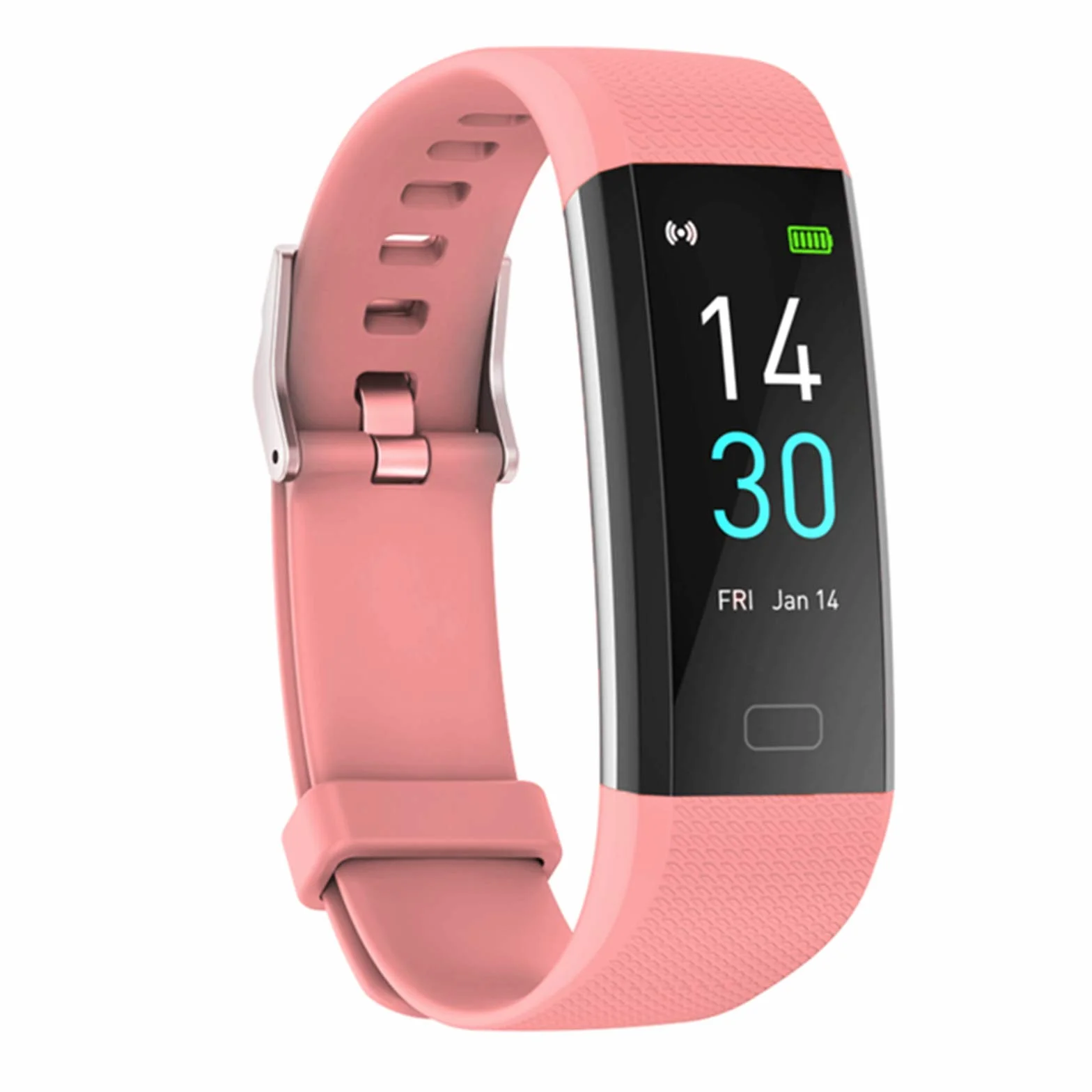 KANBUN Inteligentny zegarek męski puls ciśnienie krwi monitorowanie temperatury ciała IP68 wodoodporna bransoletka damski smartwatch (E)