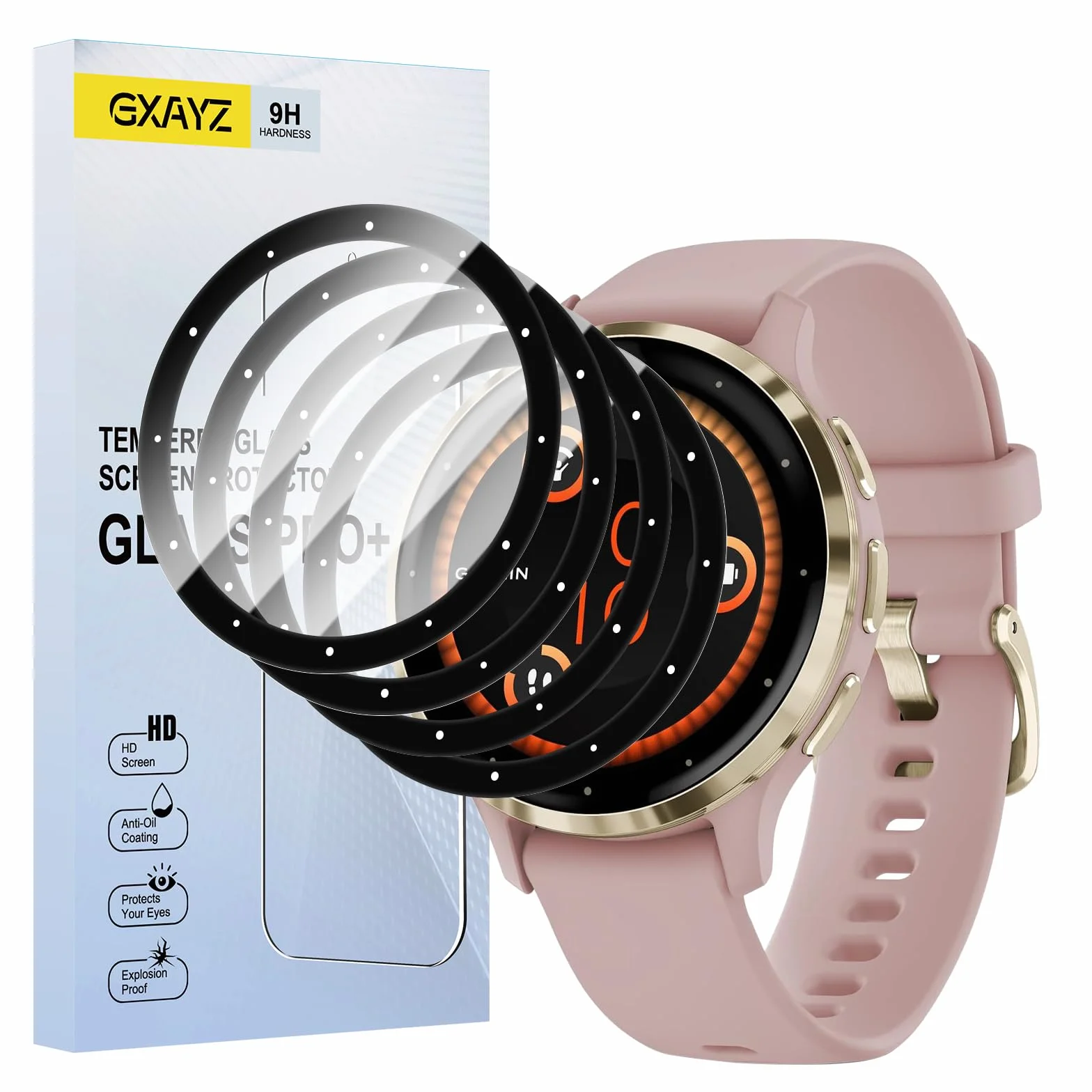 [4 sztuki] Folia ochronna kompatybilna z Garmin Venu 3S 41 mm, odporna na zarysowania HD TPU Soft Film, 3D Curved Full Cover Protective, bez pęcherzyków powietrza, nie pozostawia odcisków palców
