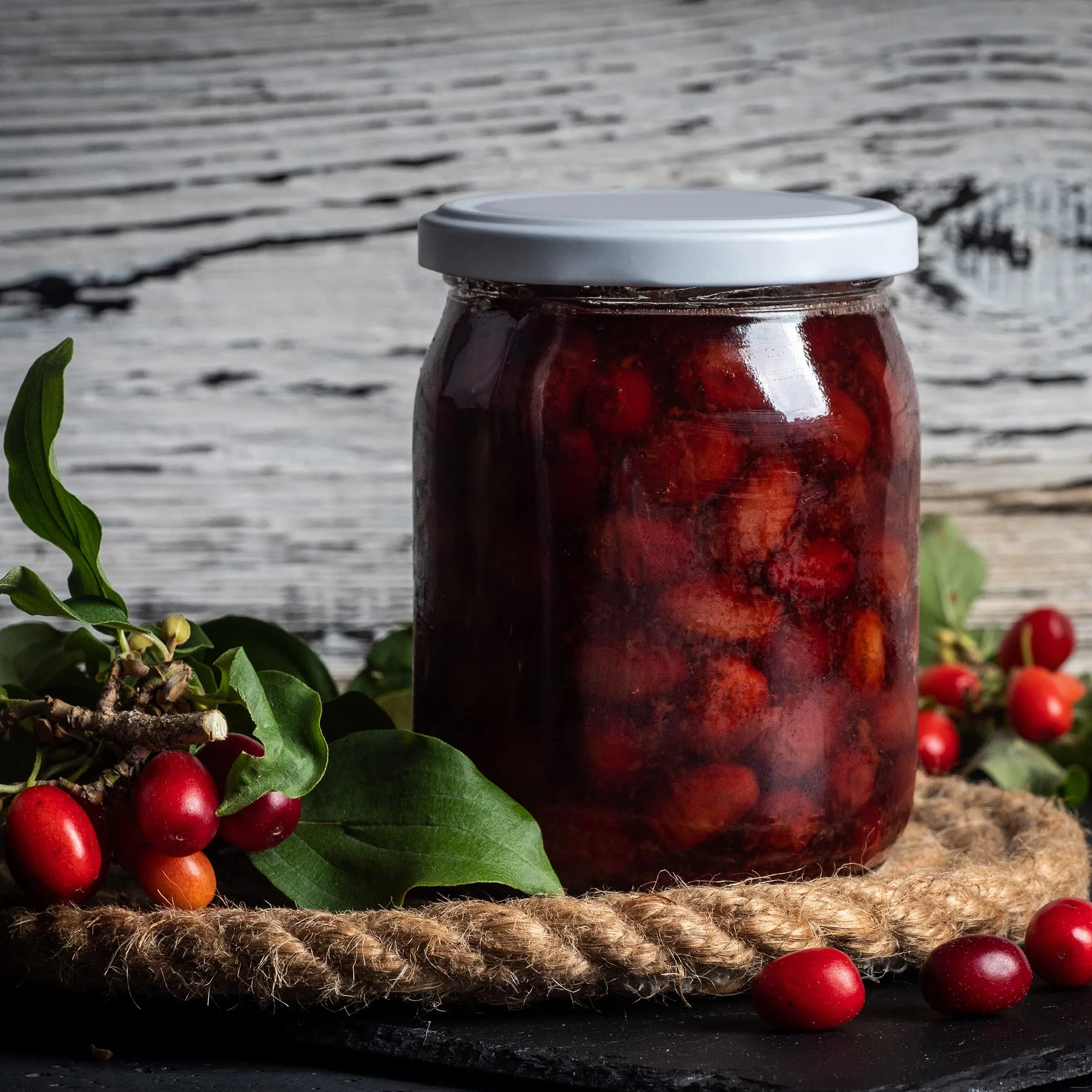 KADAX Szklane słoiki 540 ml, z hermetycznymi pokrywkami, do przechowywania domowych dżemów, miodu, marynat i kapusty kiszonej (folklor, zestaw 16 szt.)