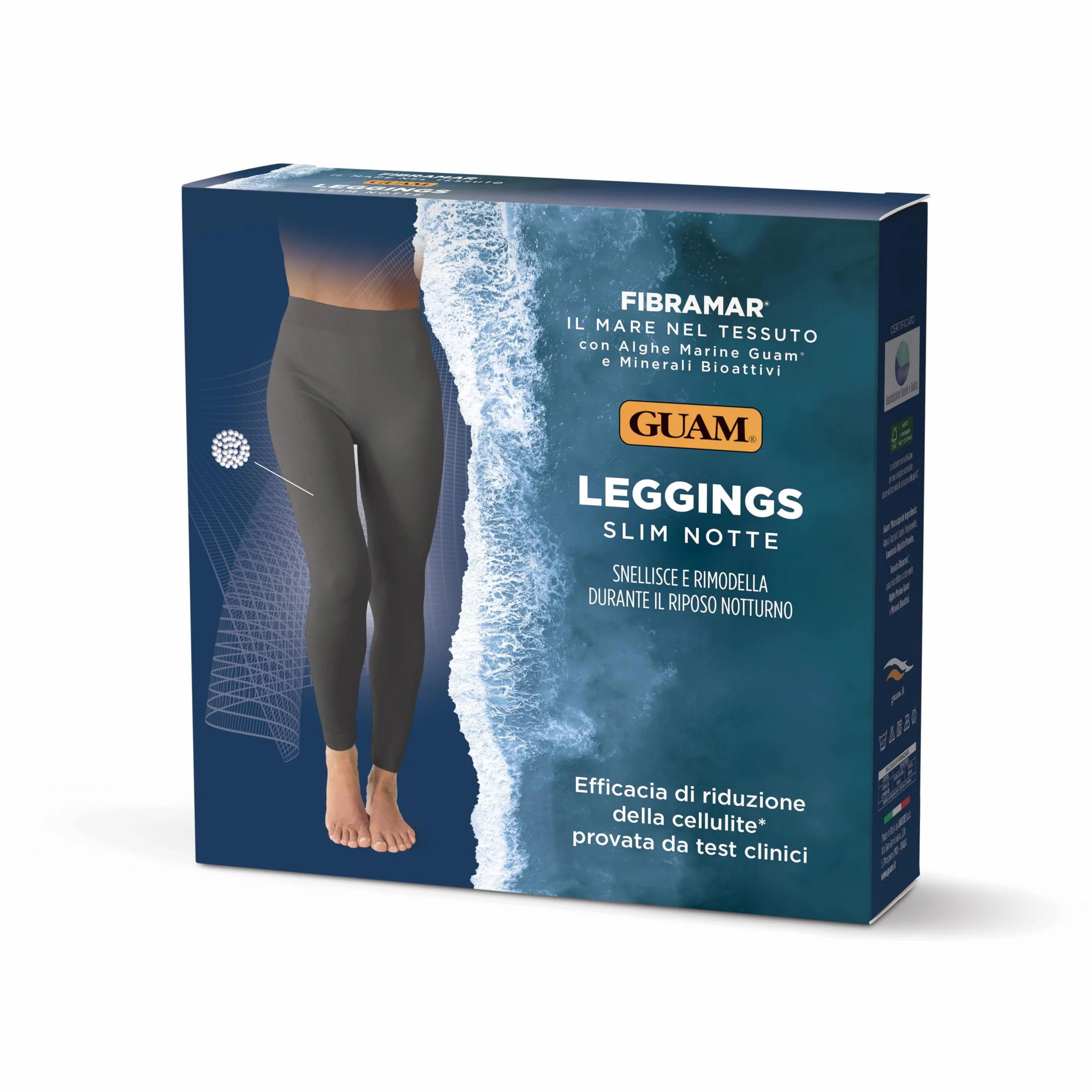 Guam Cienkie legginsy na noc wyszczuplają i modelują podczas odpoczynku, rozmiar S - M